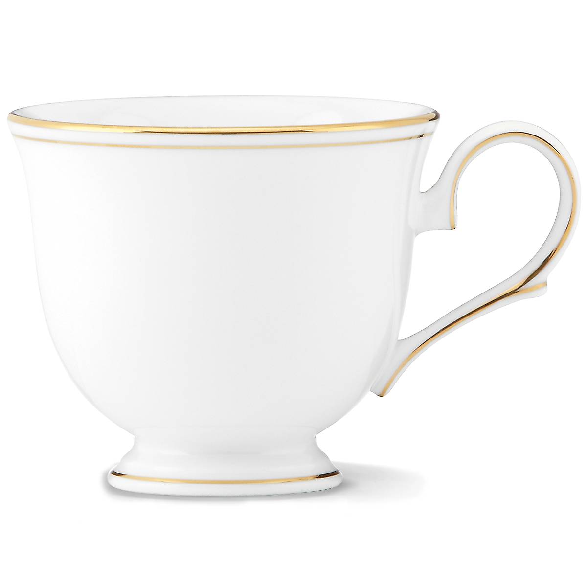 24K Gold Accented Bone China Teacup | Federal Gold
