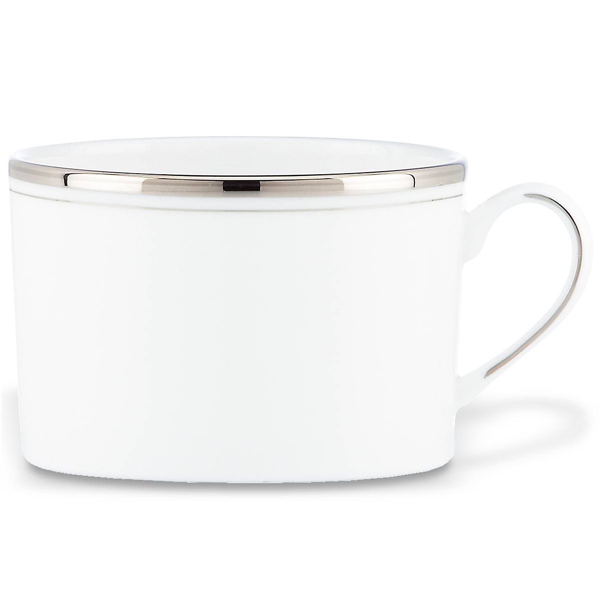 Platinum Accent Bone China Cup | Kate Spade Library Lane