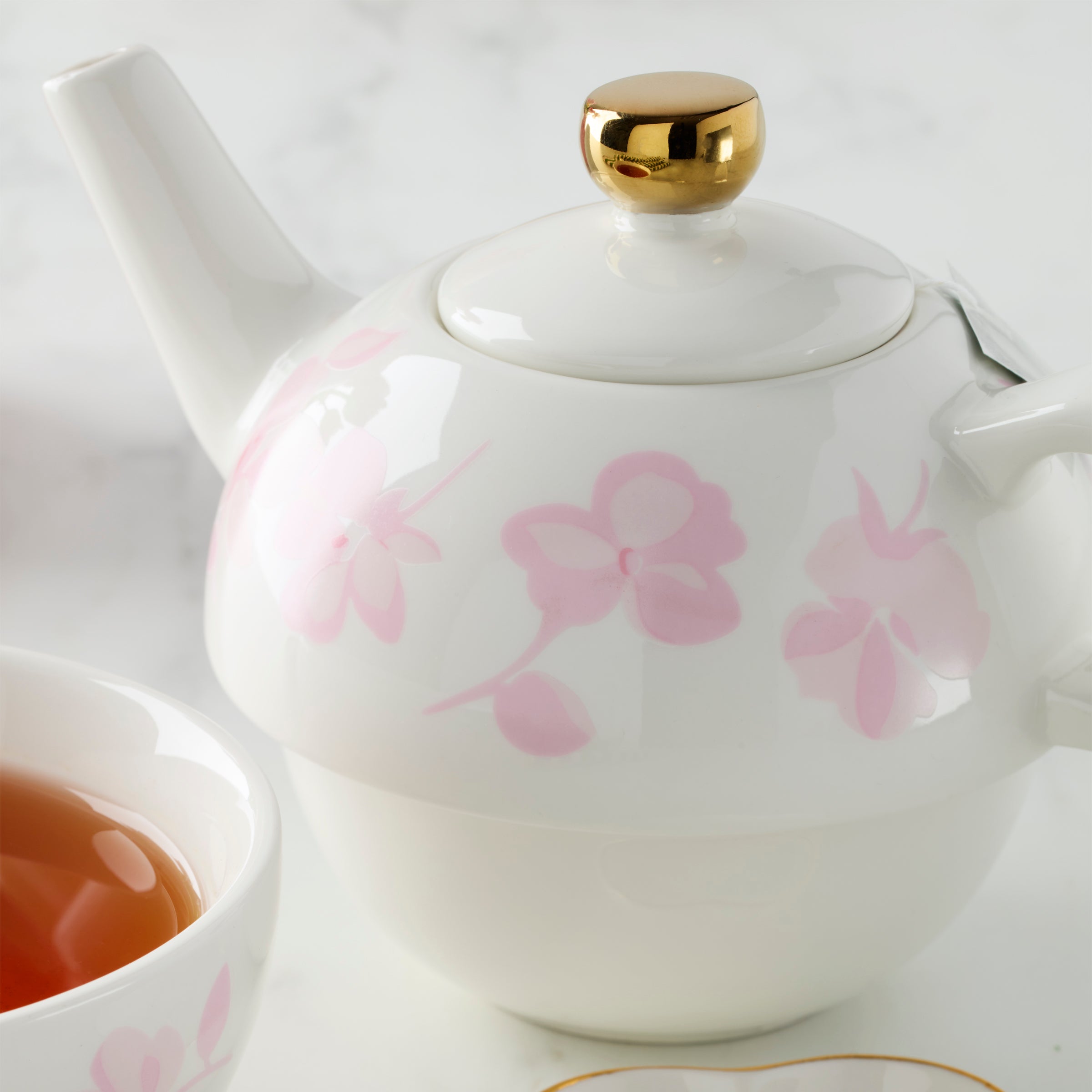 Spring Pansies Tea for One Set with Tea Bag Holder | Kate Spade