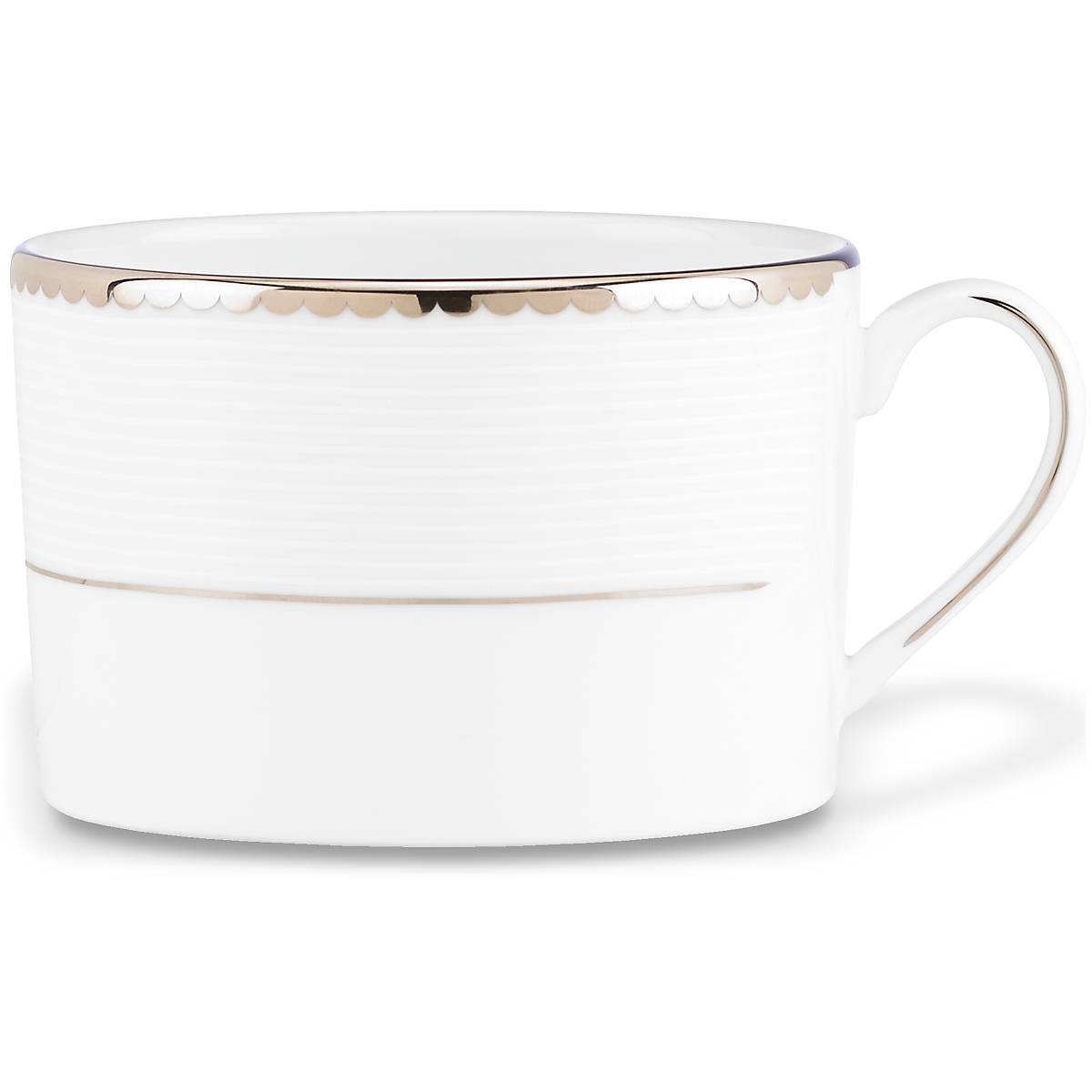 Elegant Bone China Cup with Platinum Accents | Sugar Pointe Collection