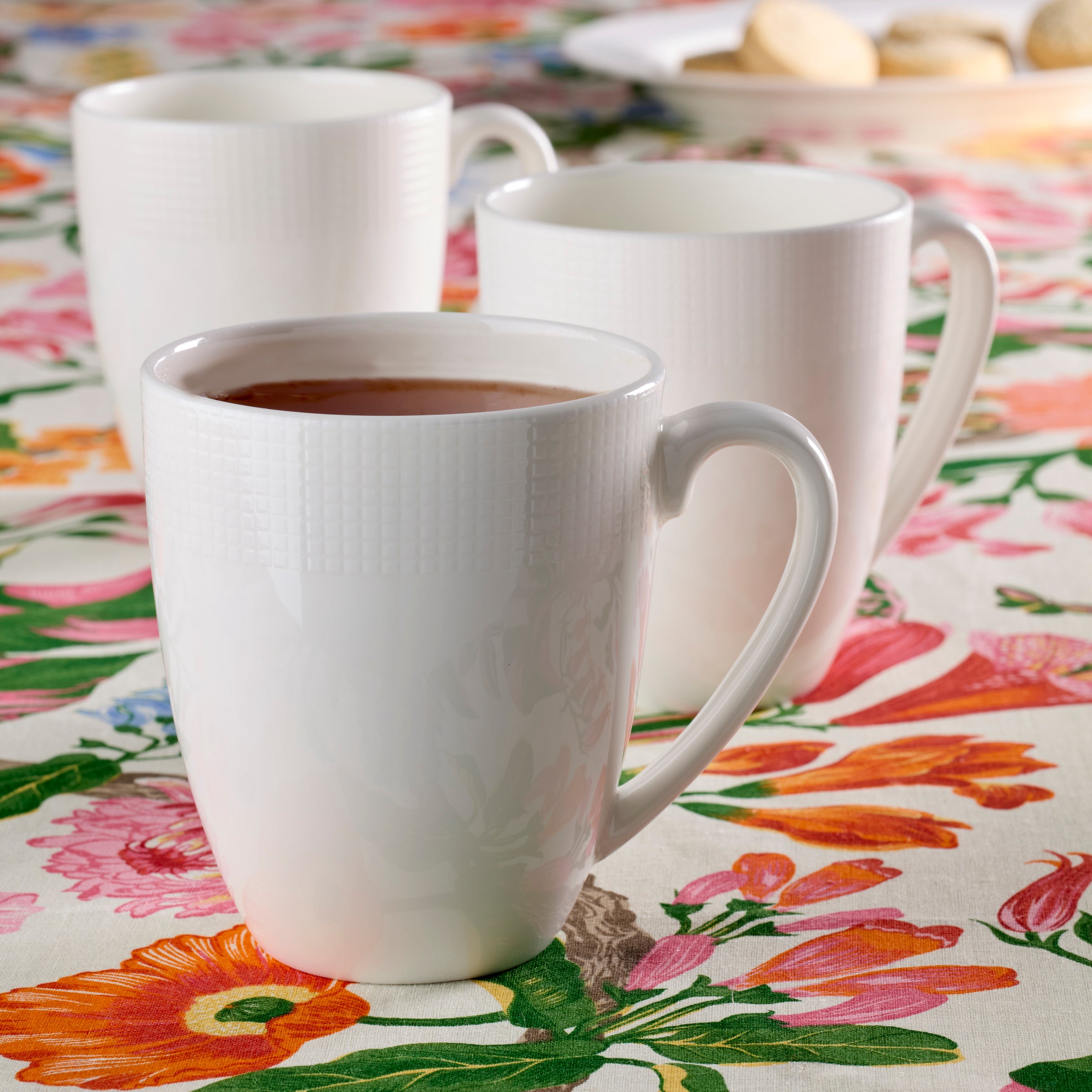 Classic White Ceramic Mugs - Set of 6 | Tuscany Classics