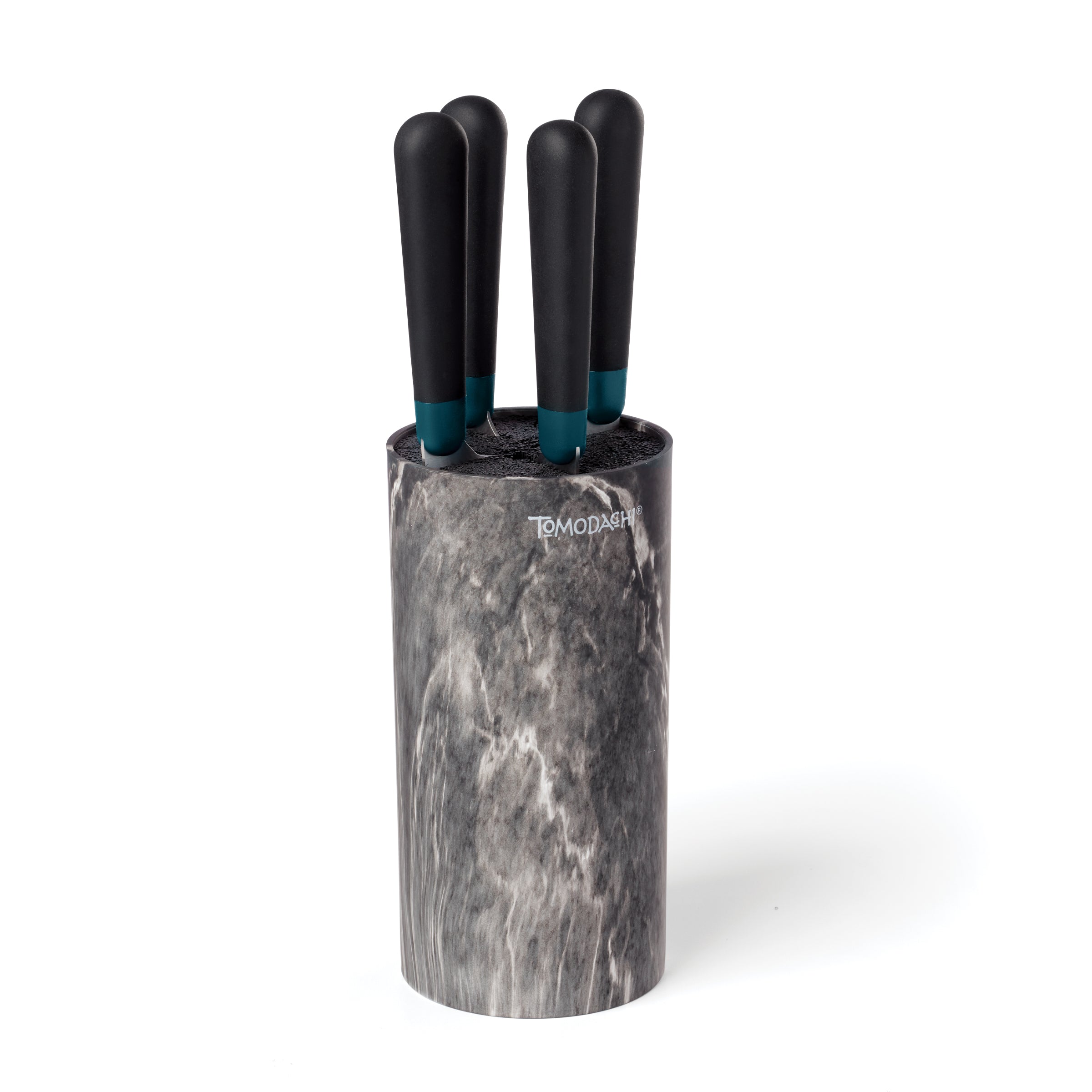 Black Marble 5-Piece Cutlery Set for Modern Kitchens | Keen