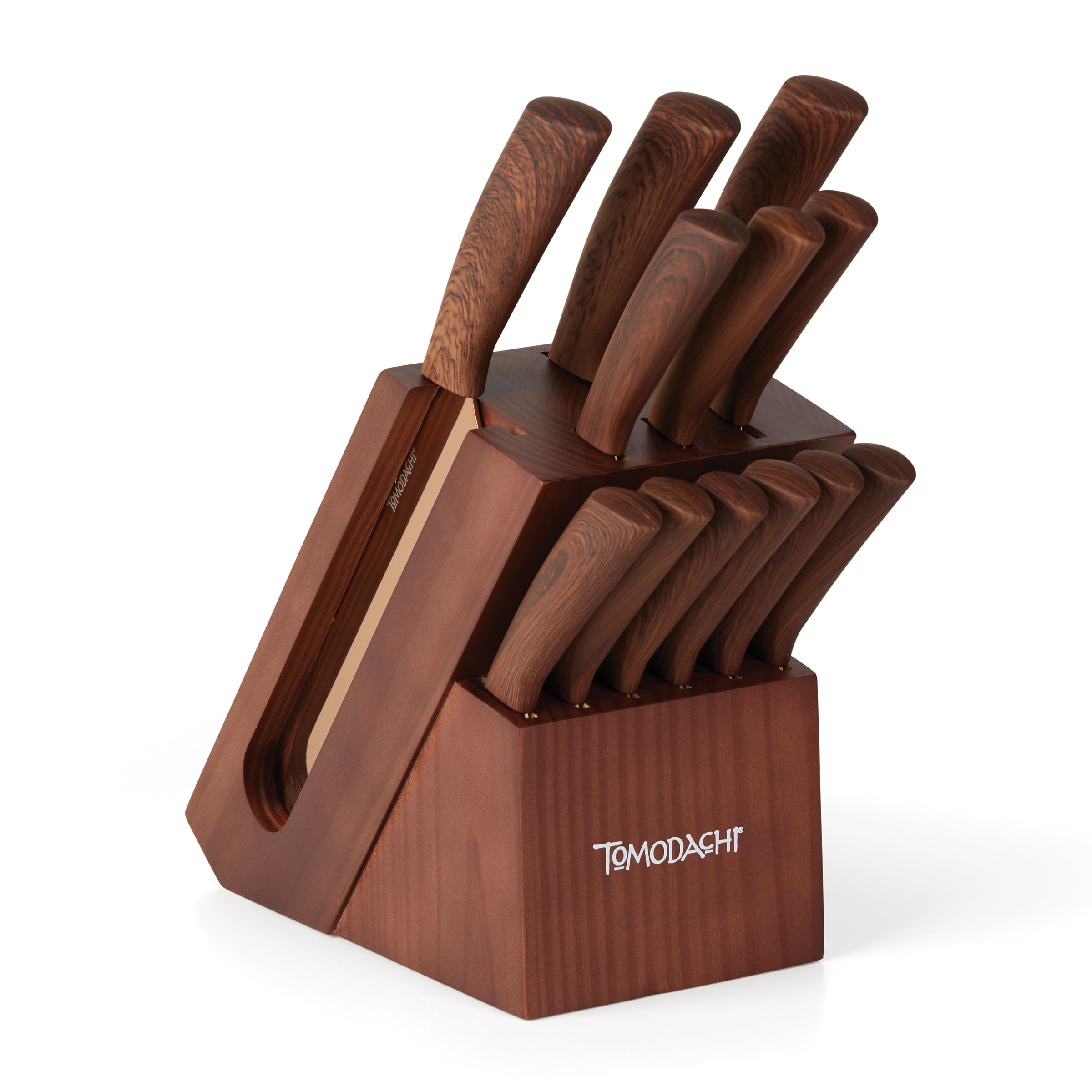 Copper Cutlery Set with Titanium Blades & Wood Handles | Tomodachi