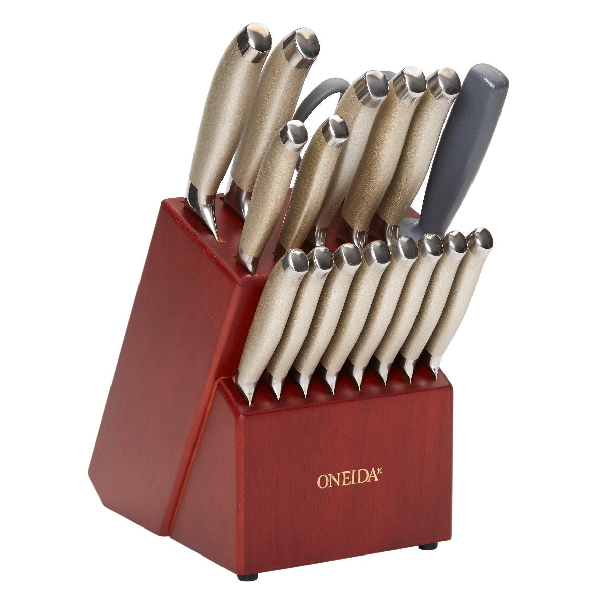 18-Piece Knife Set with Block for Kitchen | Oneida Cutlery