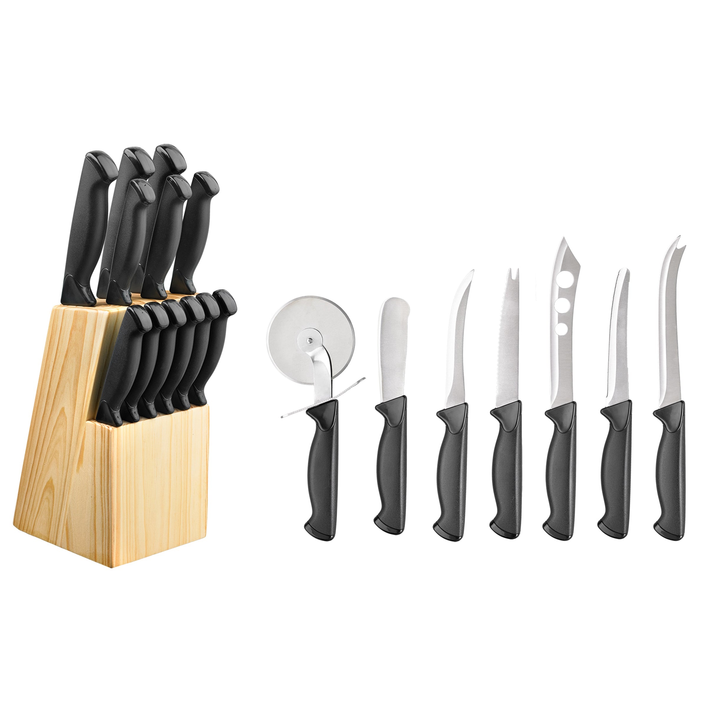 20-Piece Stainless Steel Cutlery Block Set | Emmett by Hampton Forge
