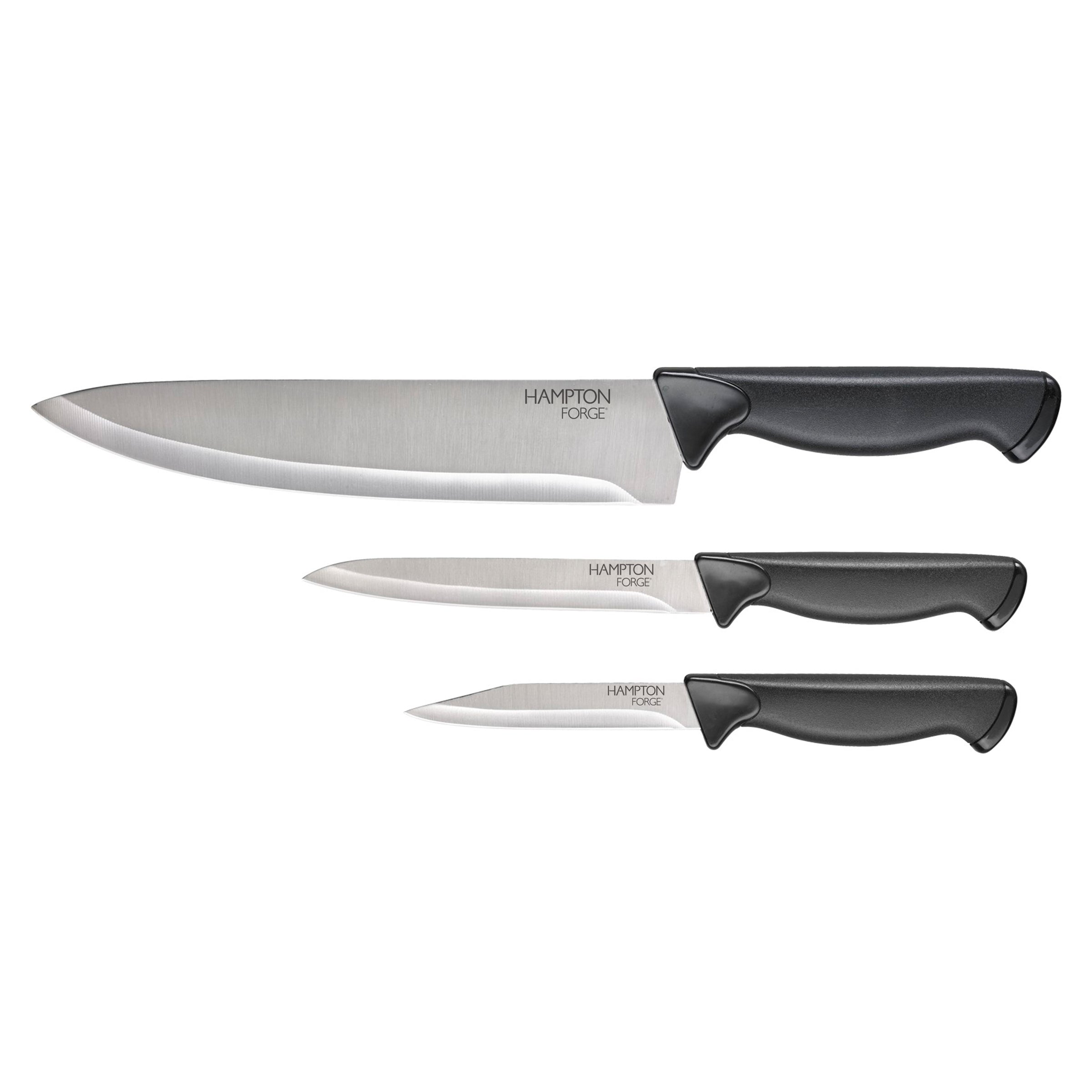 Stainless Steel 3-Piece Cutlery Set with Ergonomic Handle | Emmet by Hampton Forge