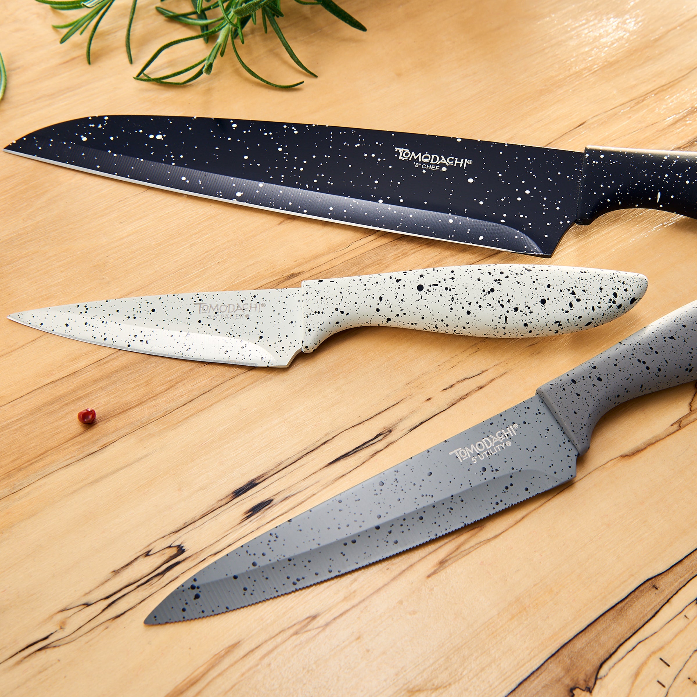 Sandstone Cutlery Set with Stainless Steel Blades | Tomodachi