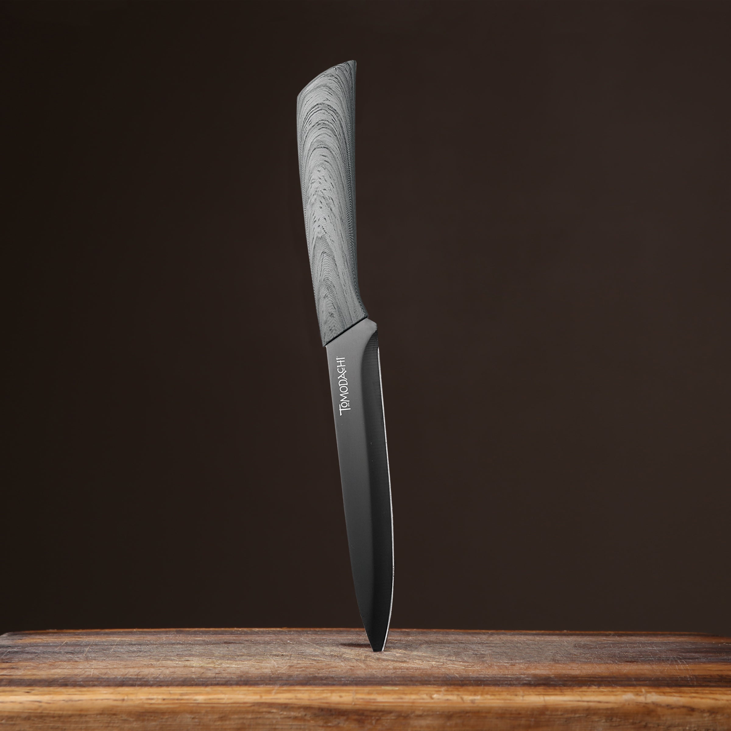 3-Piece Cutlery Set with Gunmetal Titanium Blades & Ash Wood Handles | Raintree Ash