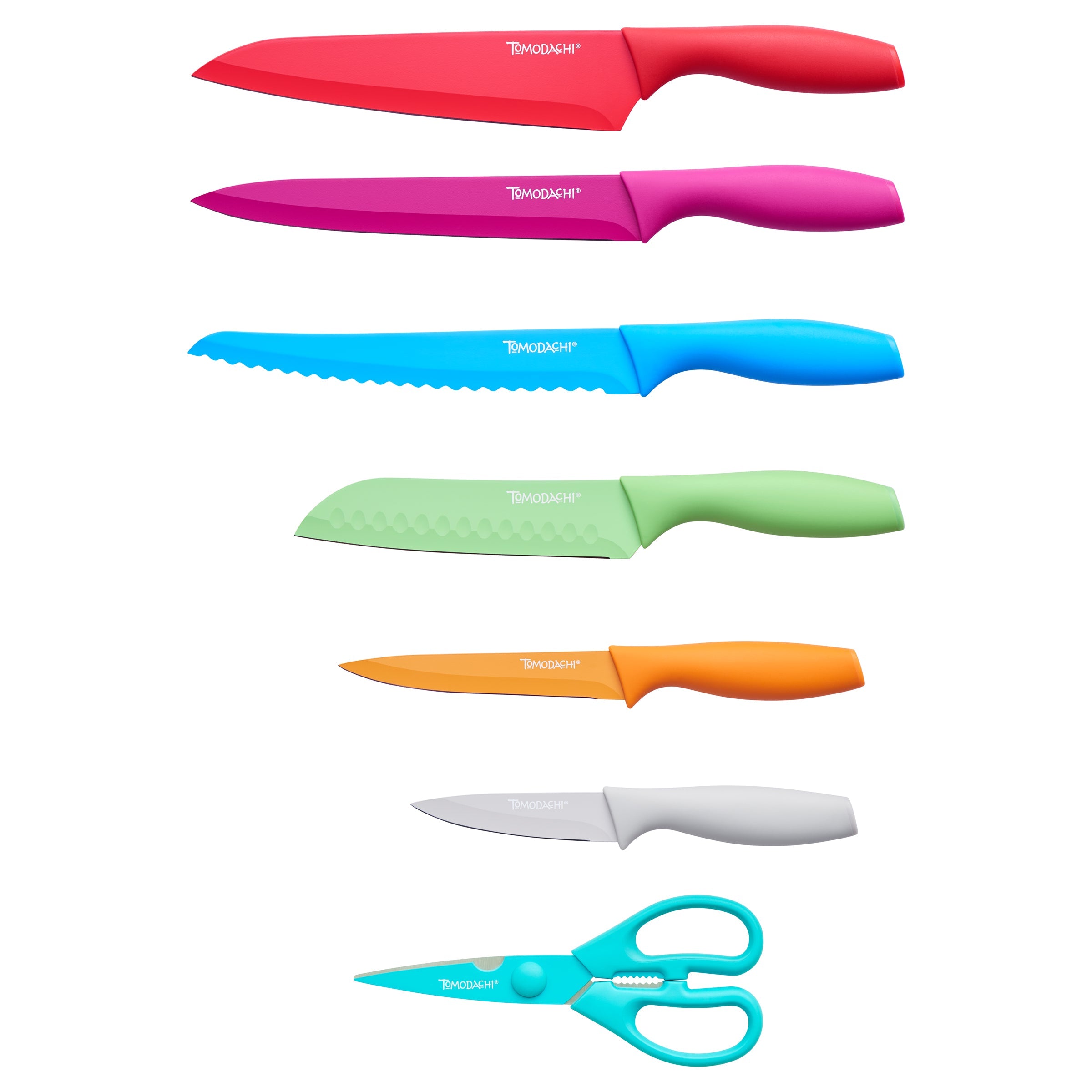 Color-Coded 13-Piece Knife Set for Kitchen Prep | Tomodachi