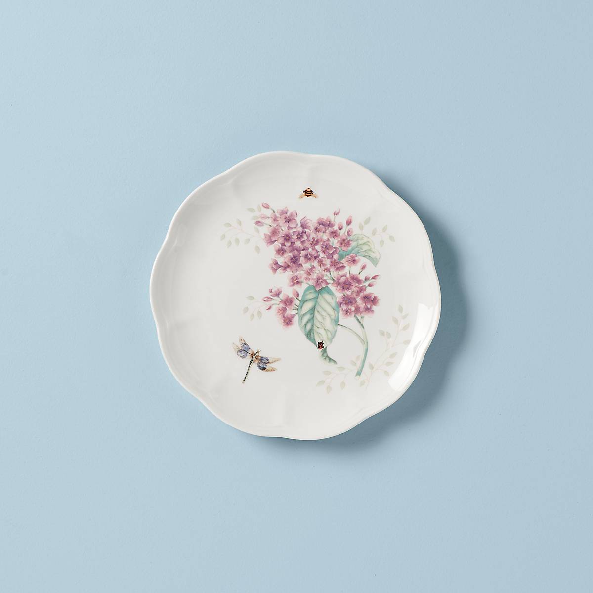 Orange Sulphur Butterfly Accent Plate | Ceramic 9" Dishwasher-Safe