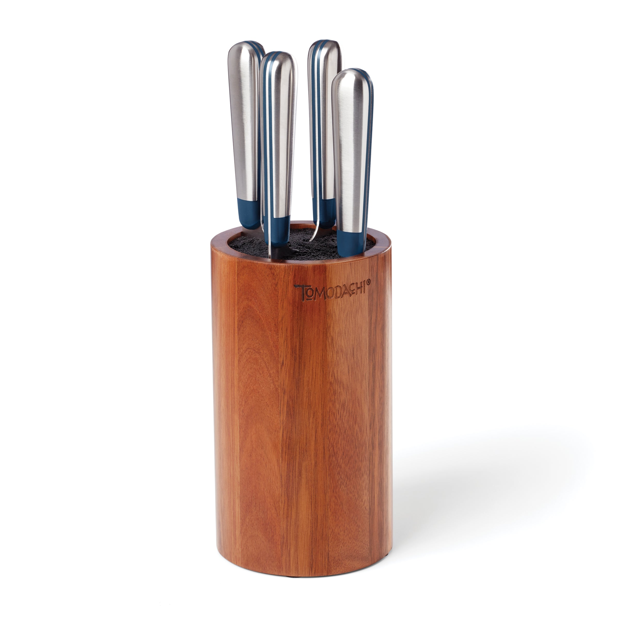 Acacia Bristle Block Cutlery Set 5-Piece | Keen