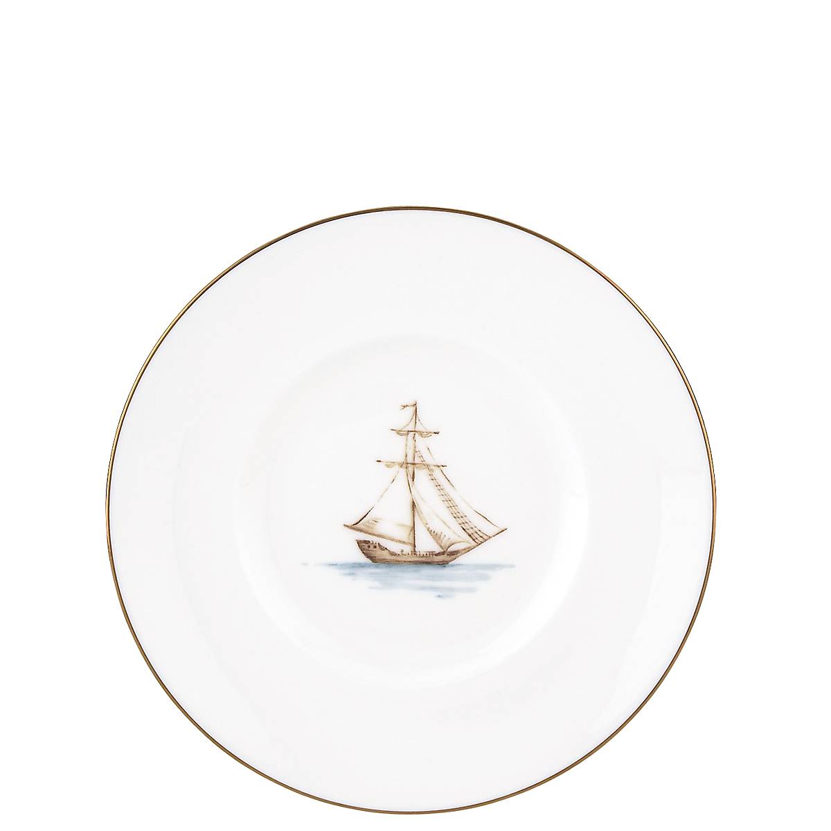 British Colonial Tradewind Porcelain Dessert Plate | Microwave & Dishwasher Safe