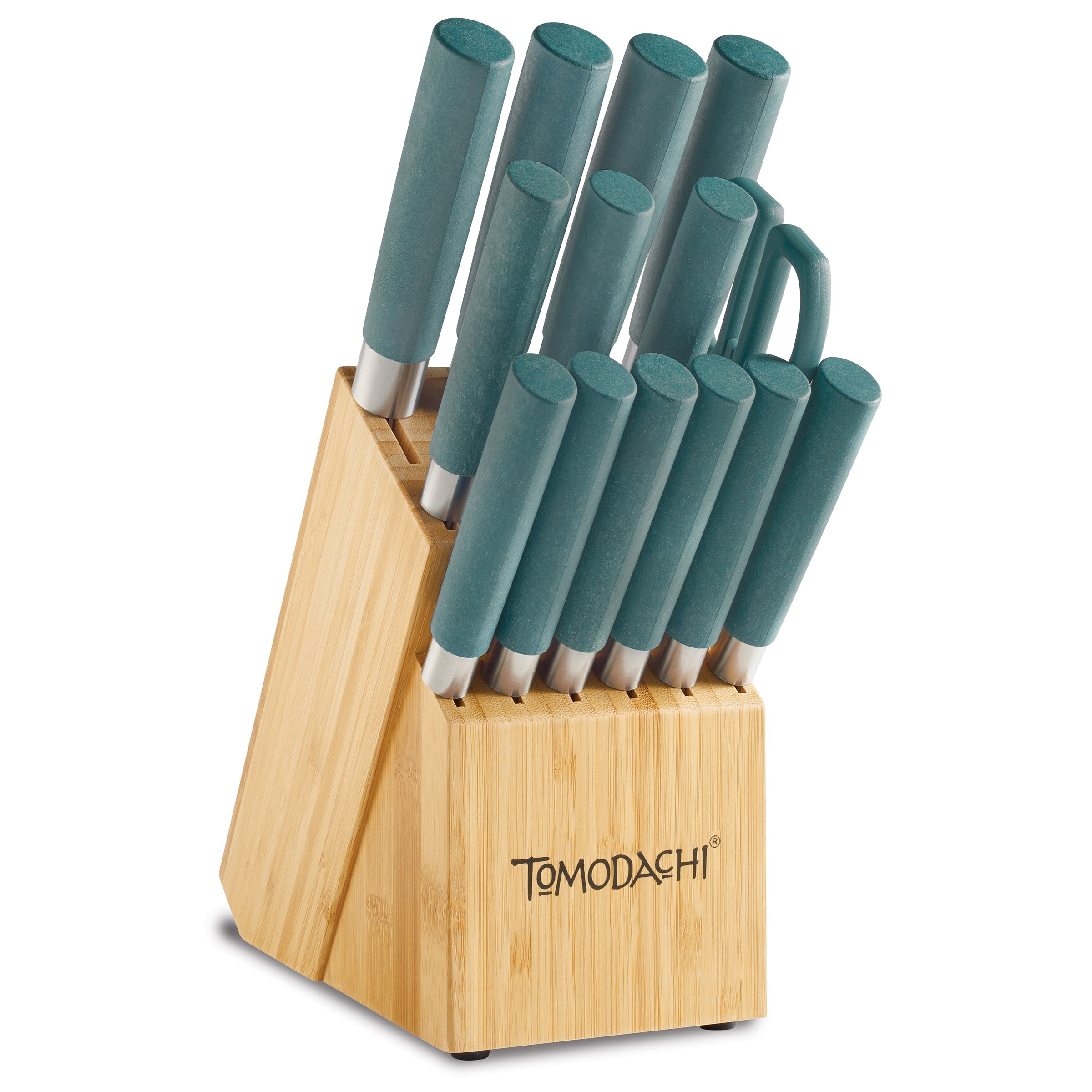 15-Piece Stainless Steel Knife Set with Eco-Friendly Handles | Haruto