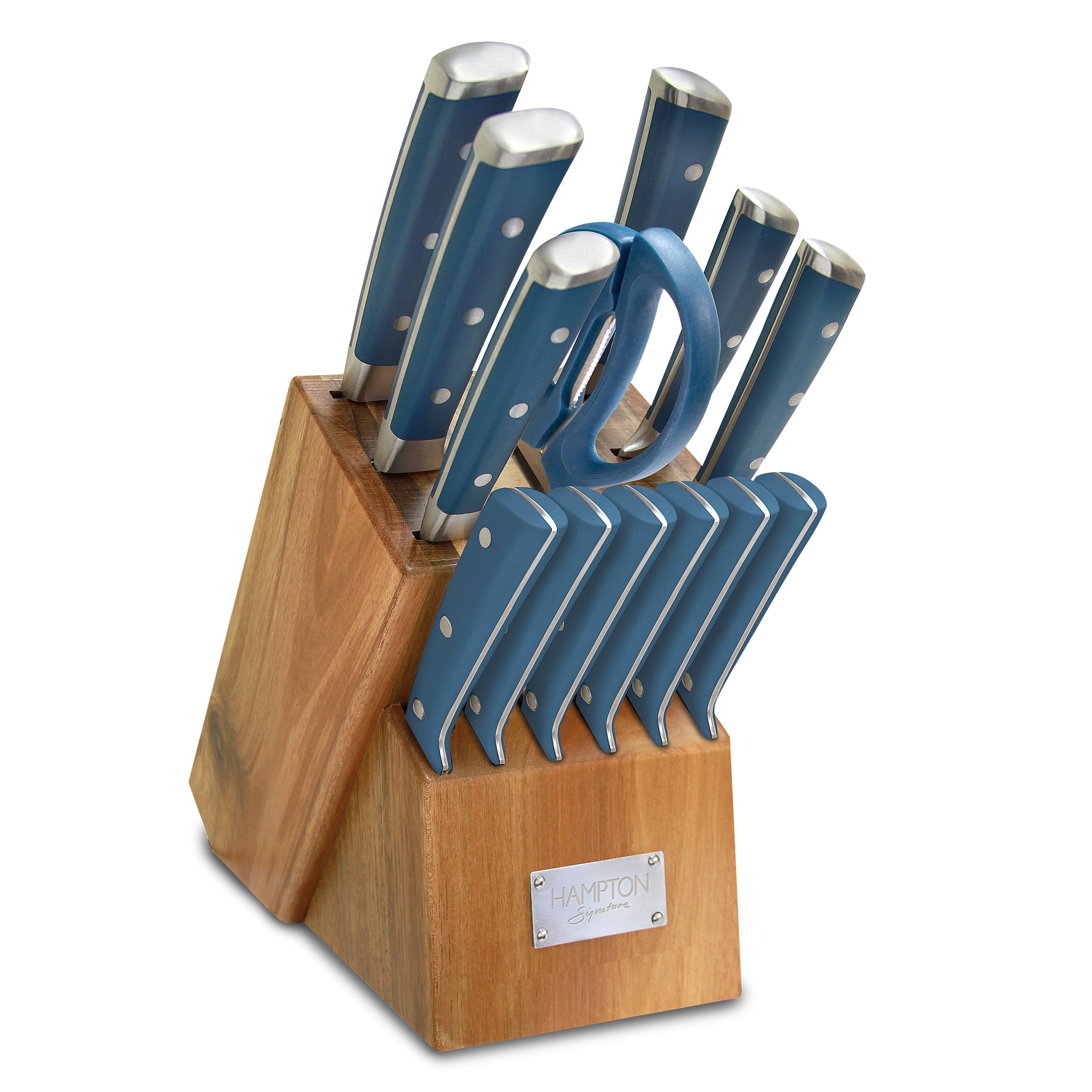 14-Piece Cutlery Set with Wood Block & Ergonomic Handles | Stellar
