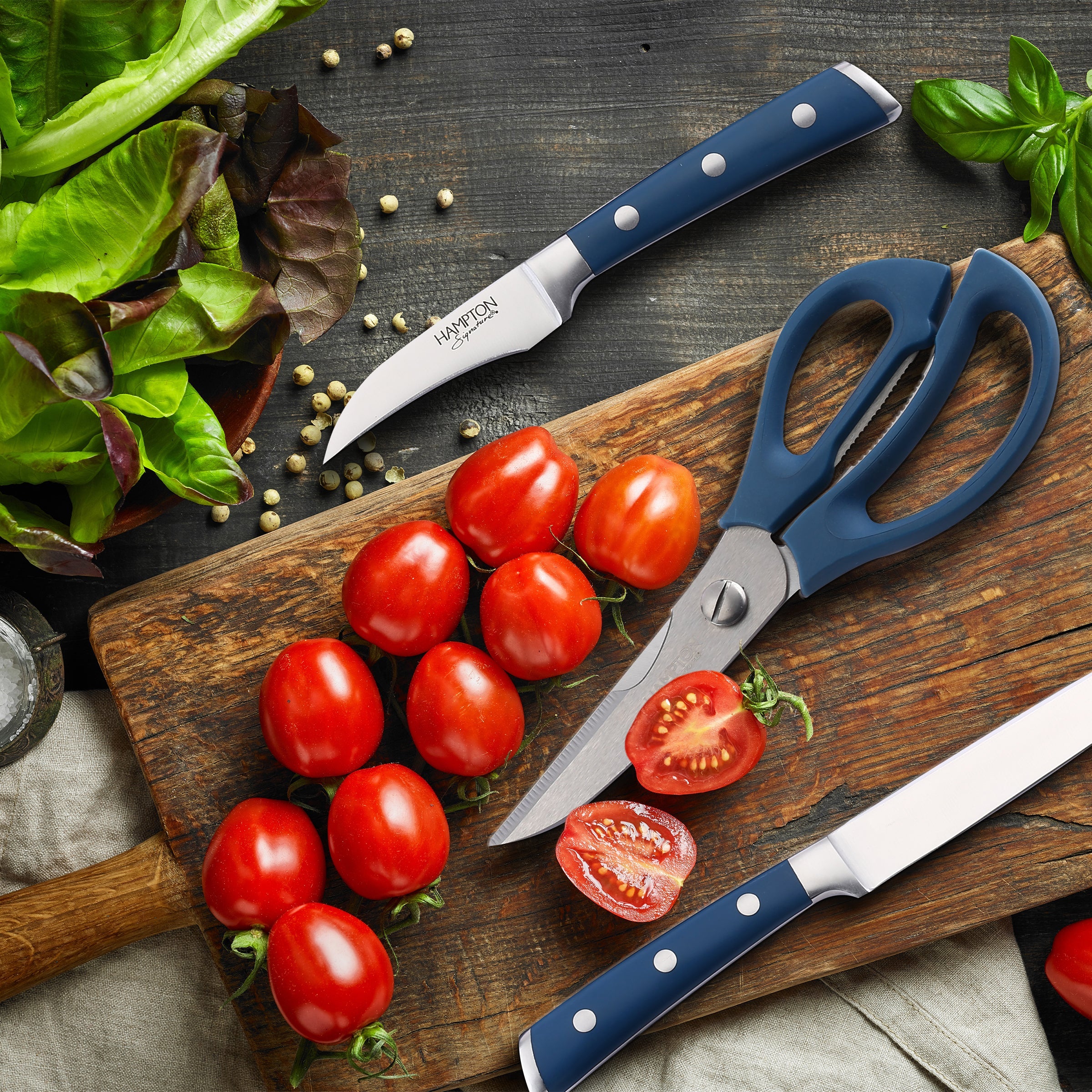 14-Piece Cutlery Set with Wood Block & Ergonomic Handles | Stellar