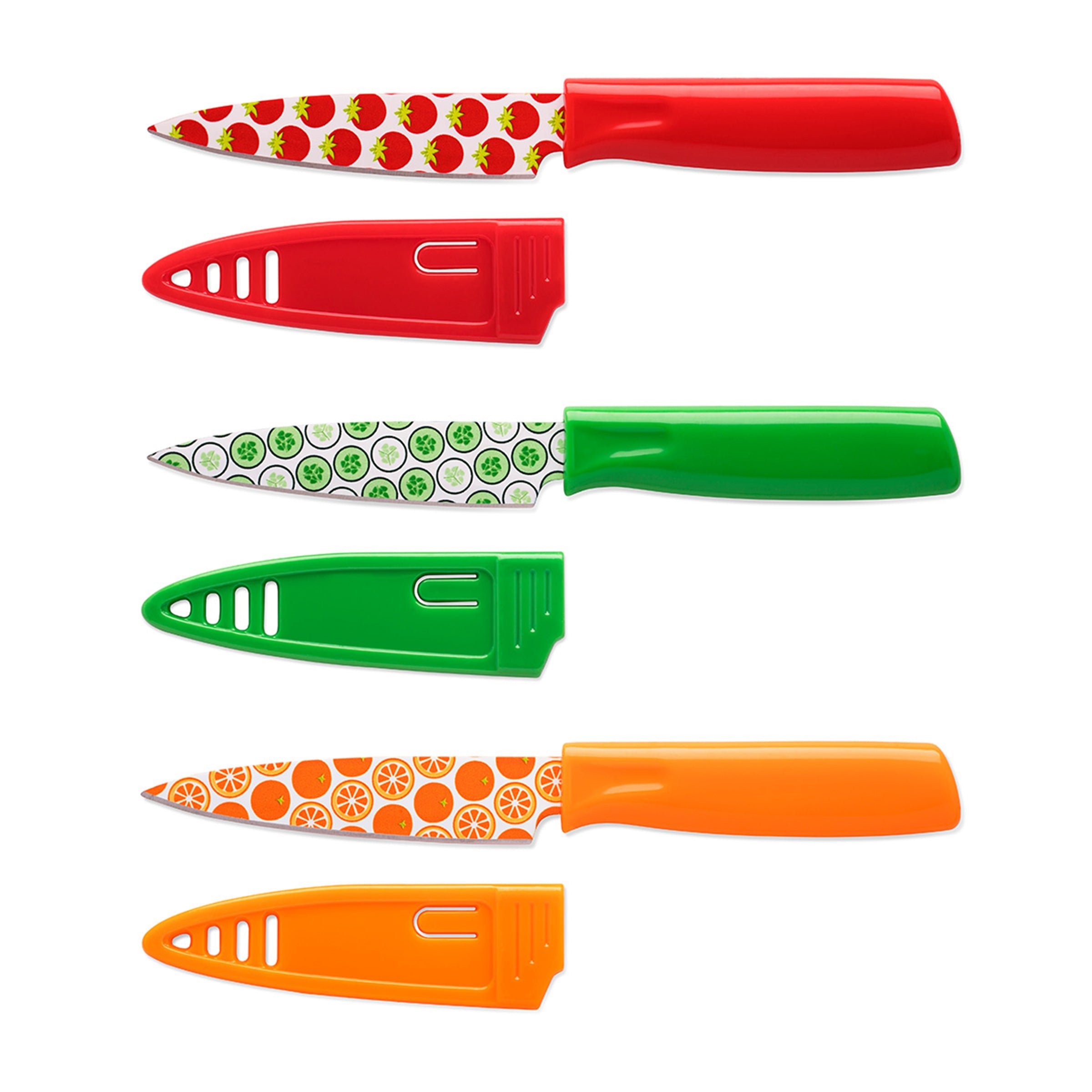 Colorful Printed Paring Knife Set for Fruits & Vegetables | Tomodachi