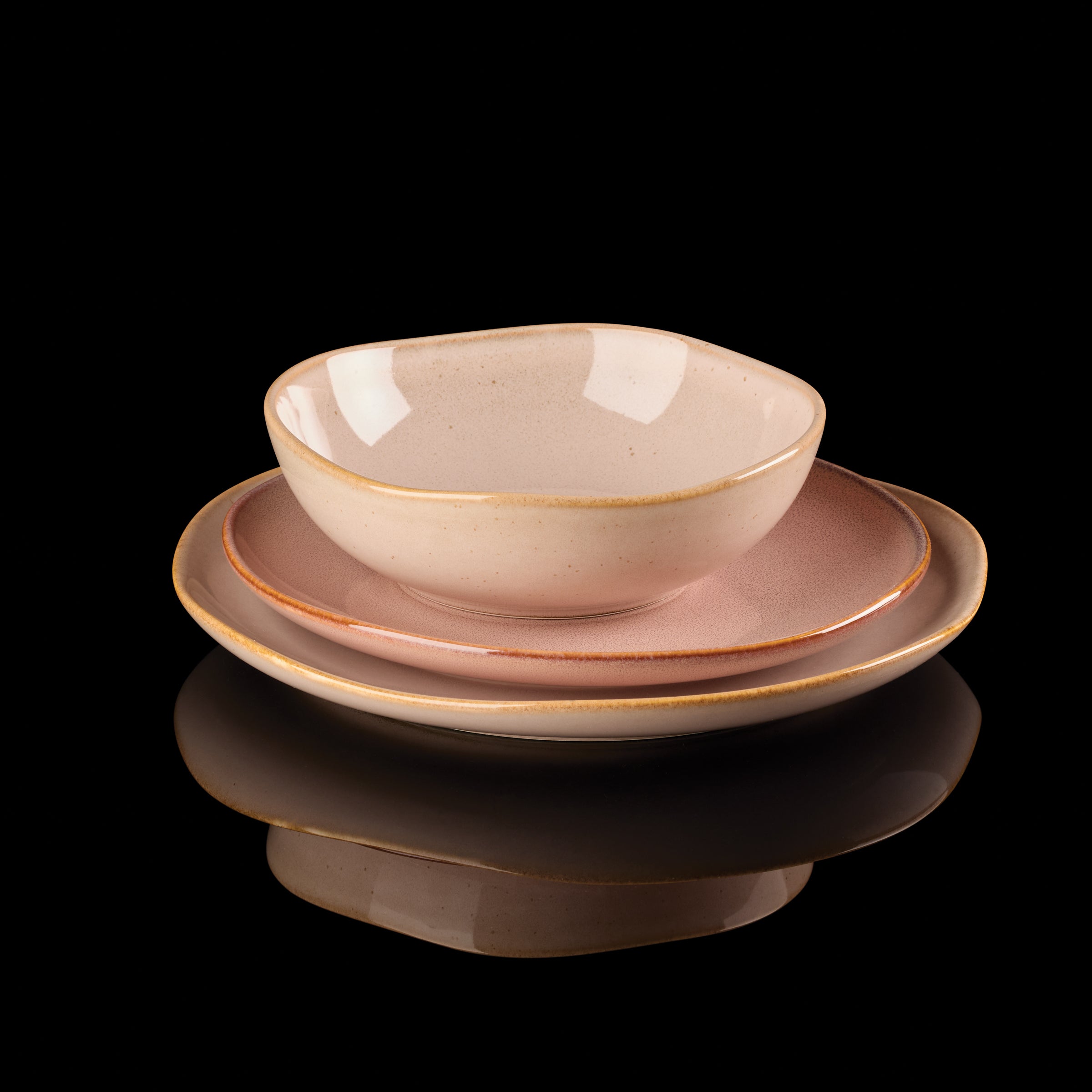 Organic Clay Dinnerware Set 12-Piece | Shades Collection