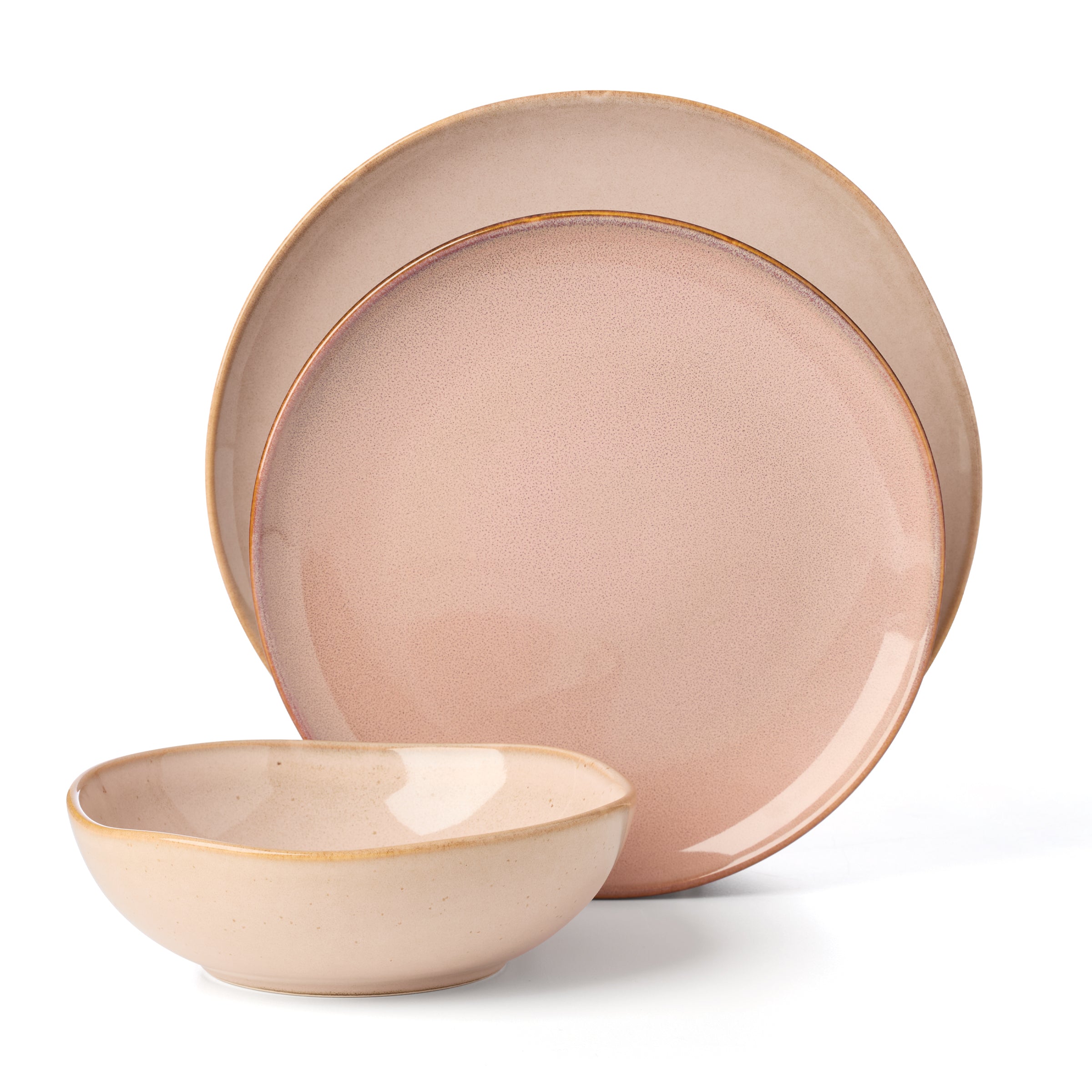 Organic Clay Dinnerware Set 12-Piece | Shades Collection