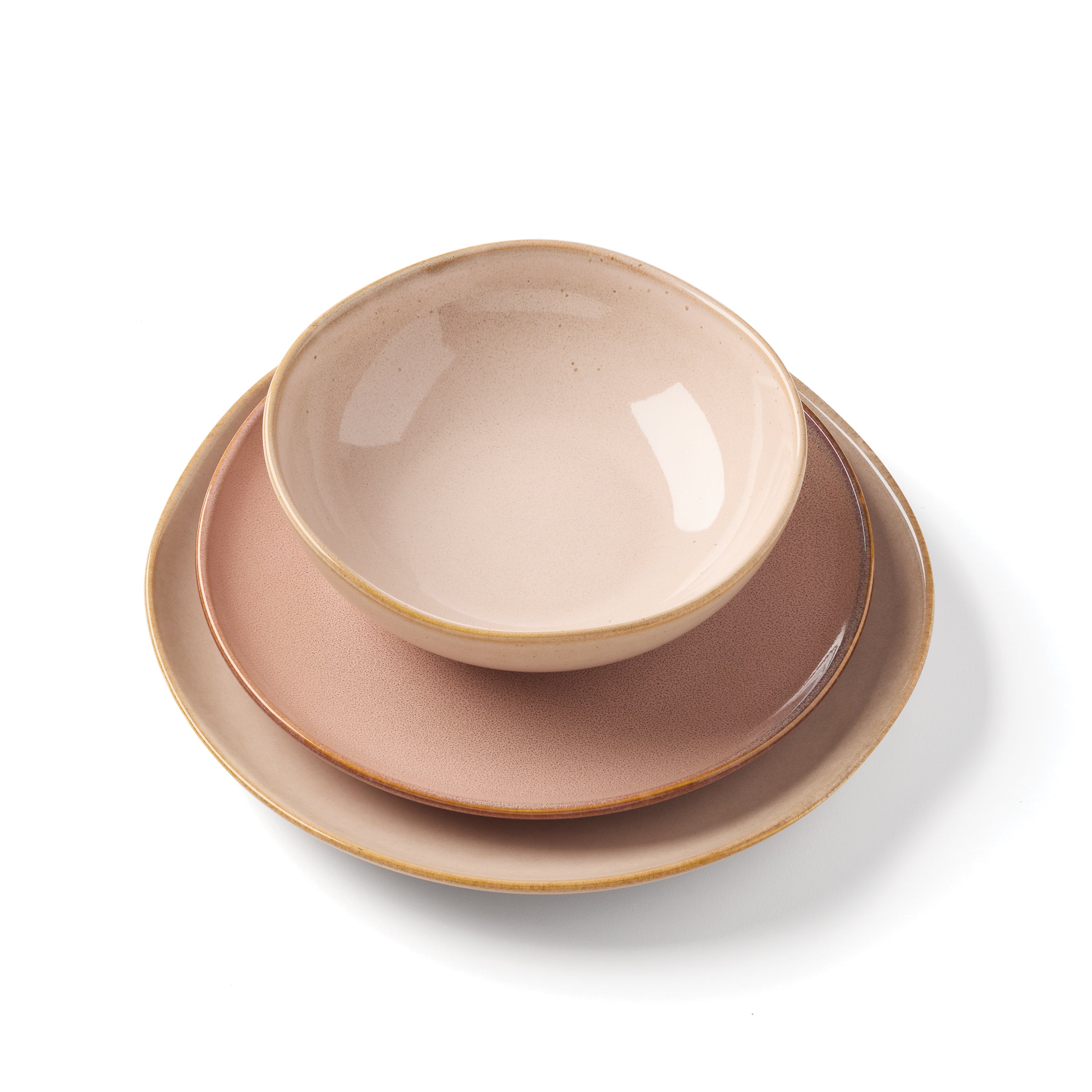 Organic Clay Dinnerware Set 12-Piece | Shades Collection
