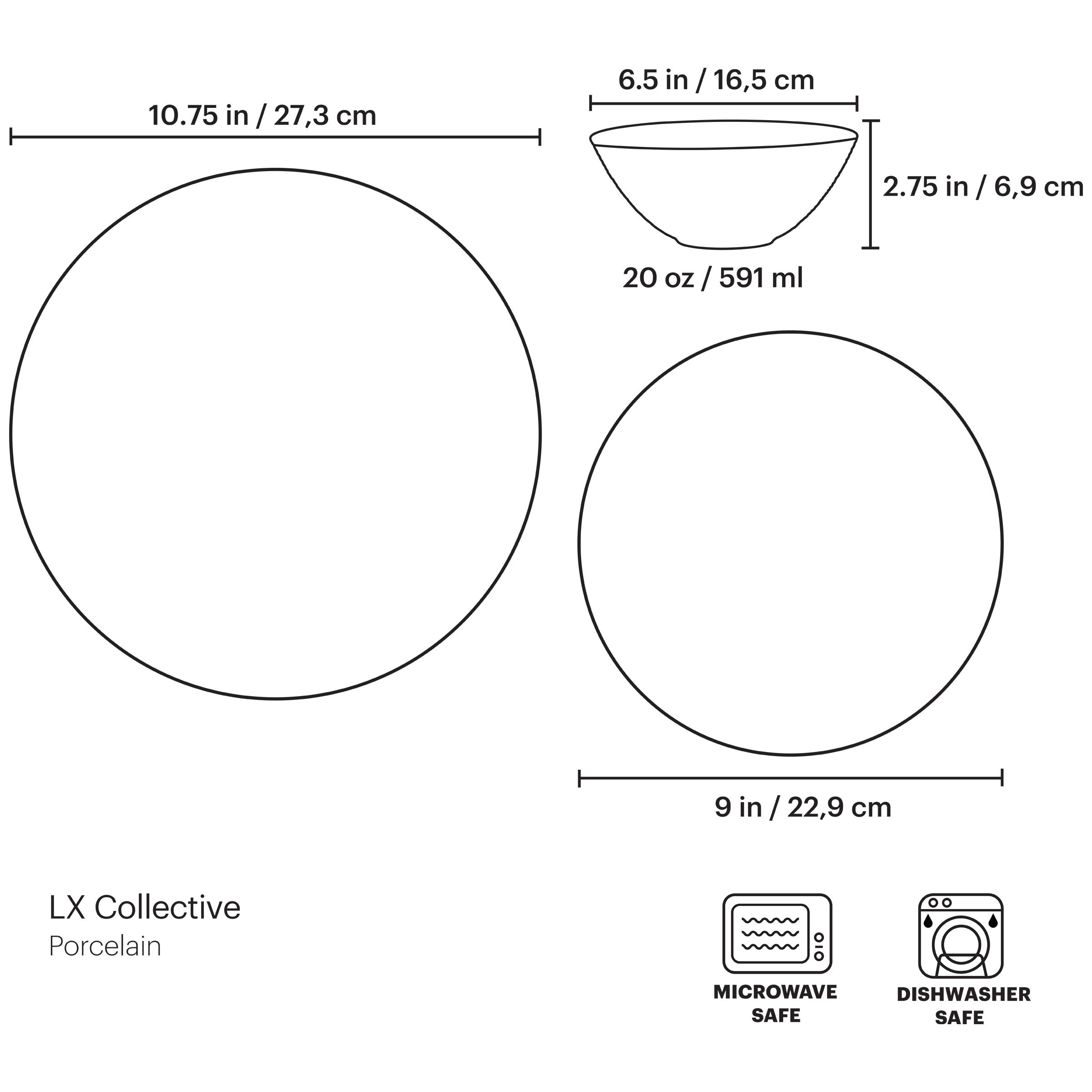 White Porcelain Dinnerware Set for Everyday Use | LX Collective