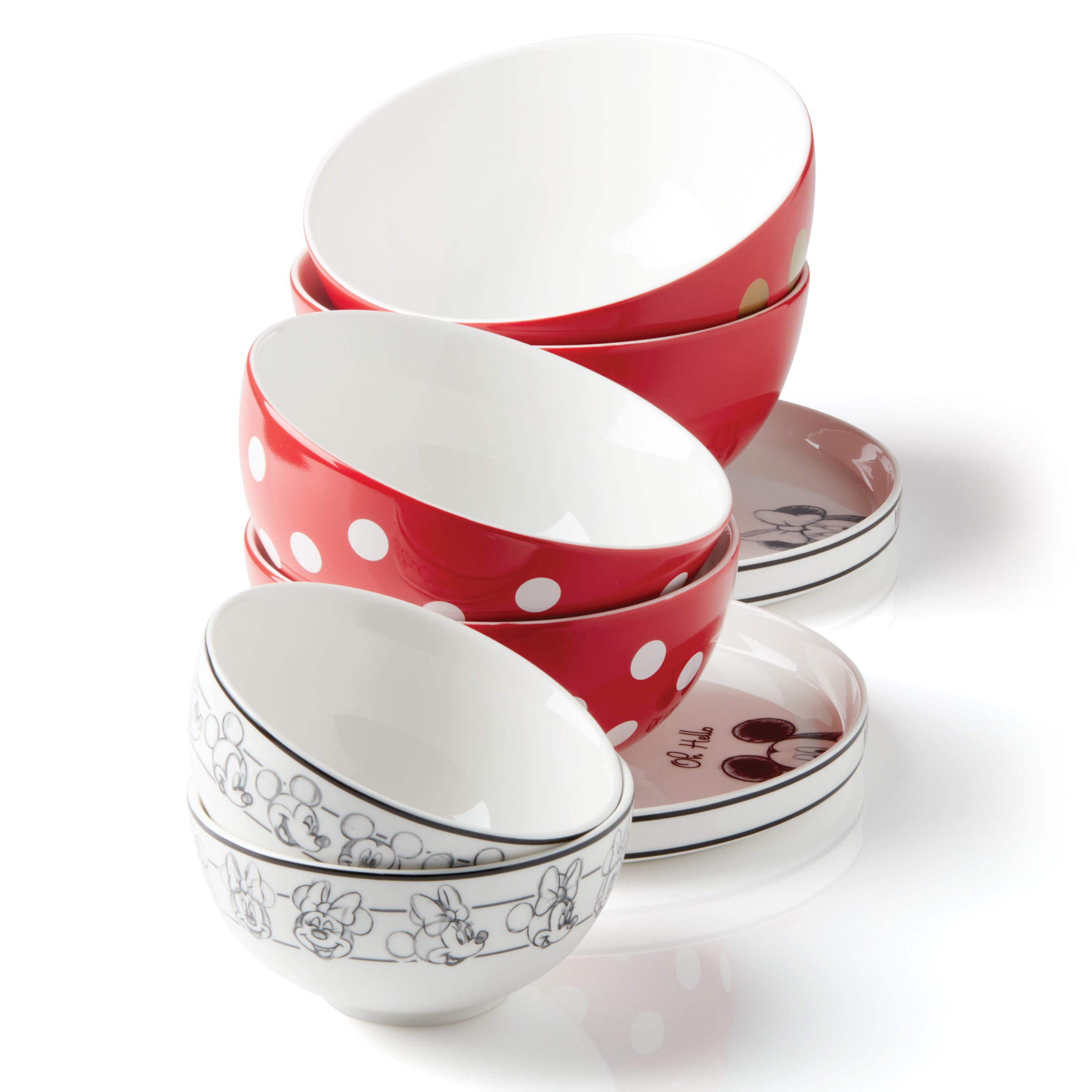 Disney Nesting Dinnerware Set - 8-Piece Luna Collection