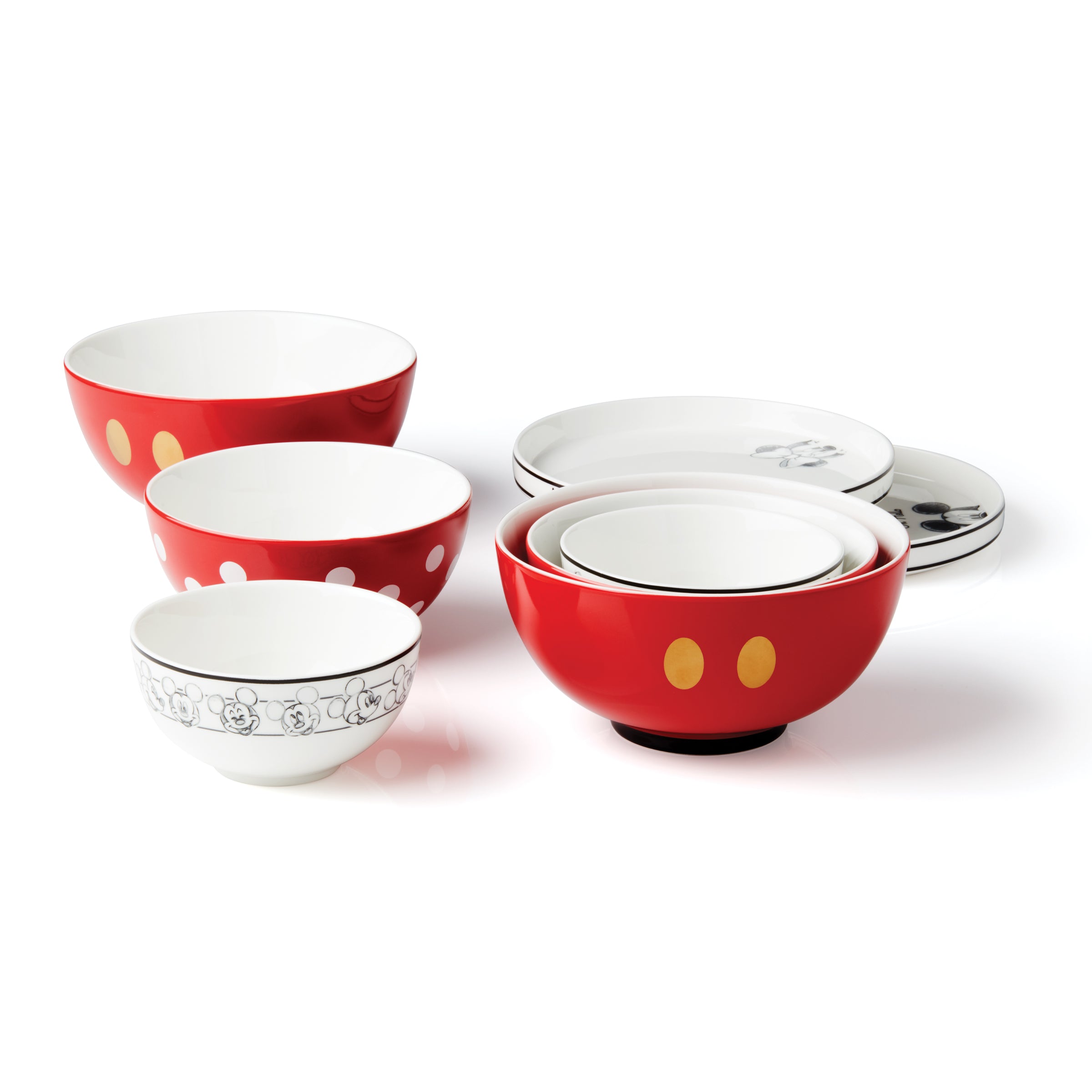 Disney Nesting Dinnerware Set - 8-Piece Luna Collection