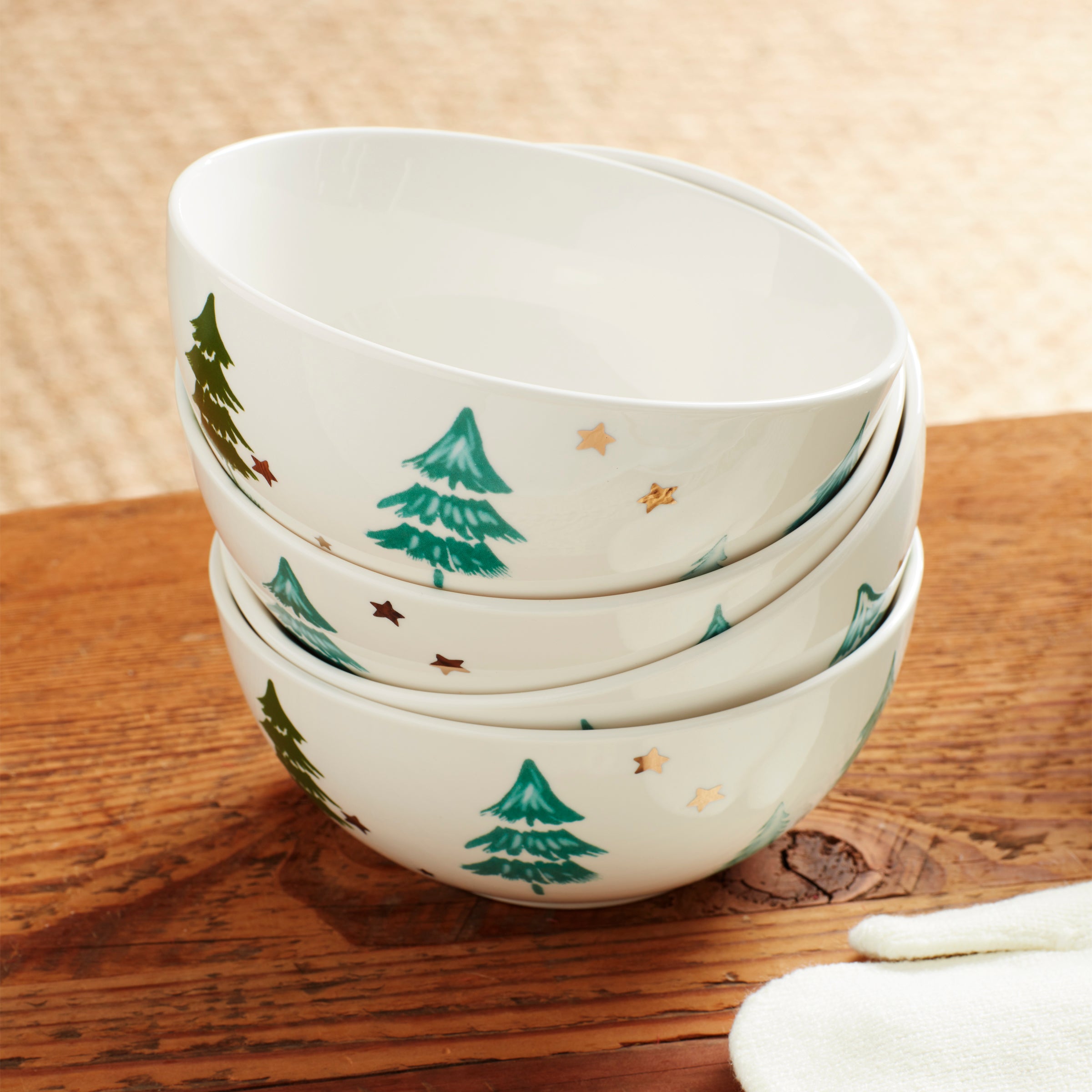Winter-Themed Porcelain Dinnerware Set for 4 | Balsam Lane