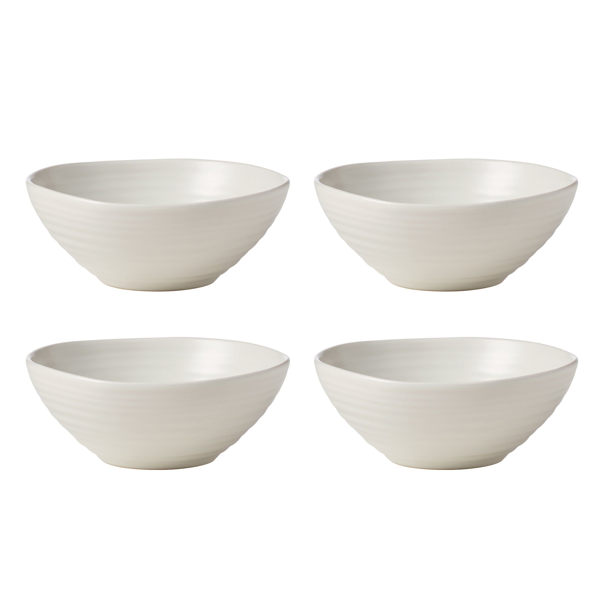 White Dinnerware Set with Ridged Design | Oneida 365 Collection
