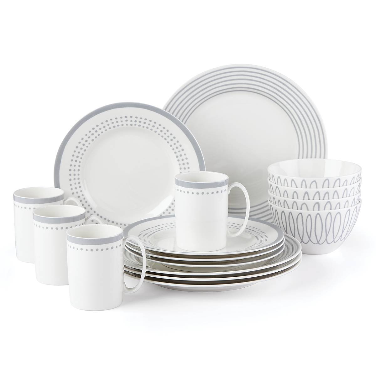 Porcelain Dinnerware Set 16-Piece for Everyday Dining | Charlotte Street East