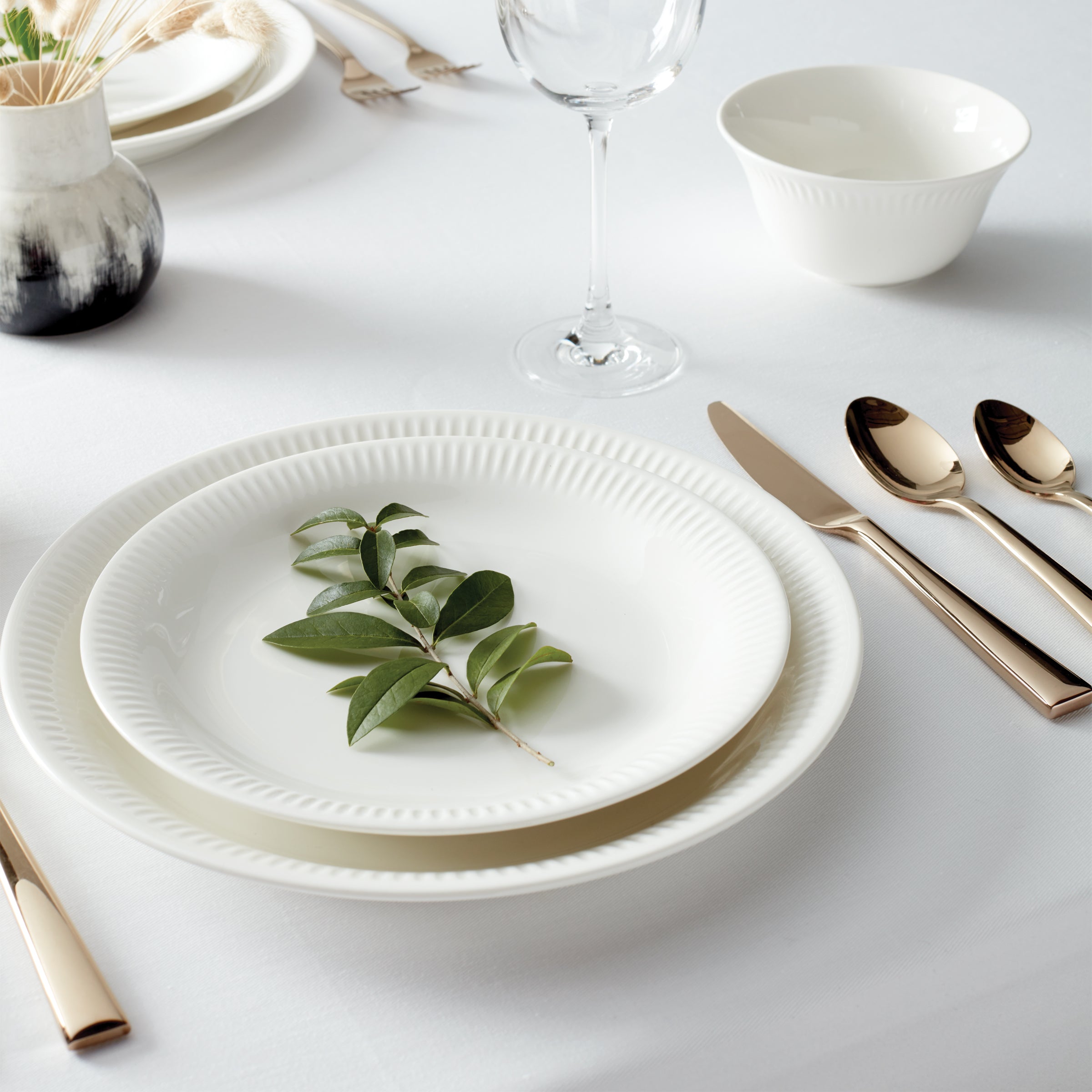 White Porcelain Accent Plates - Set of 4 | Lenox Profile