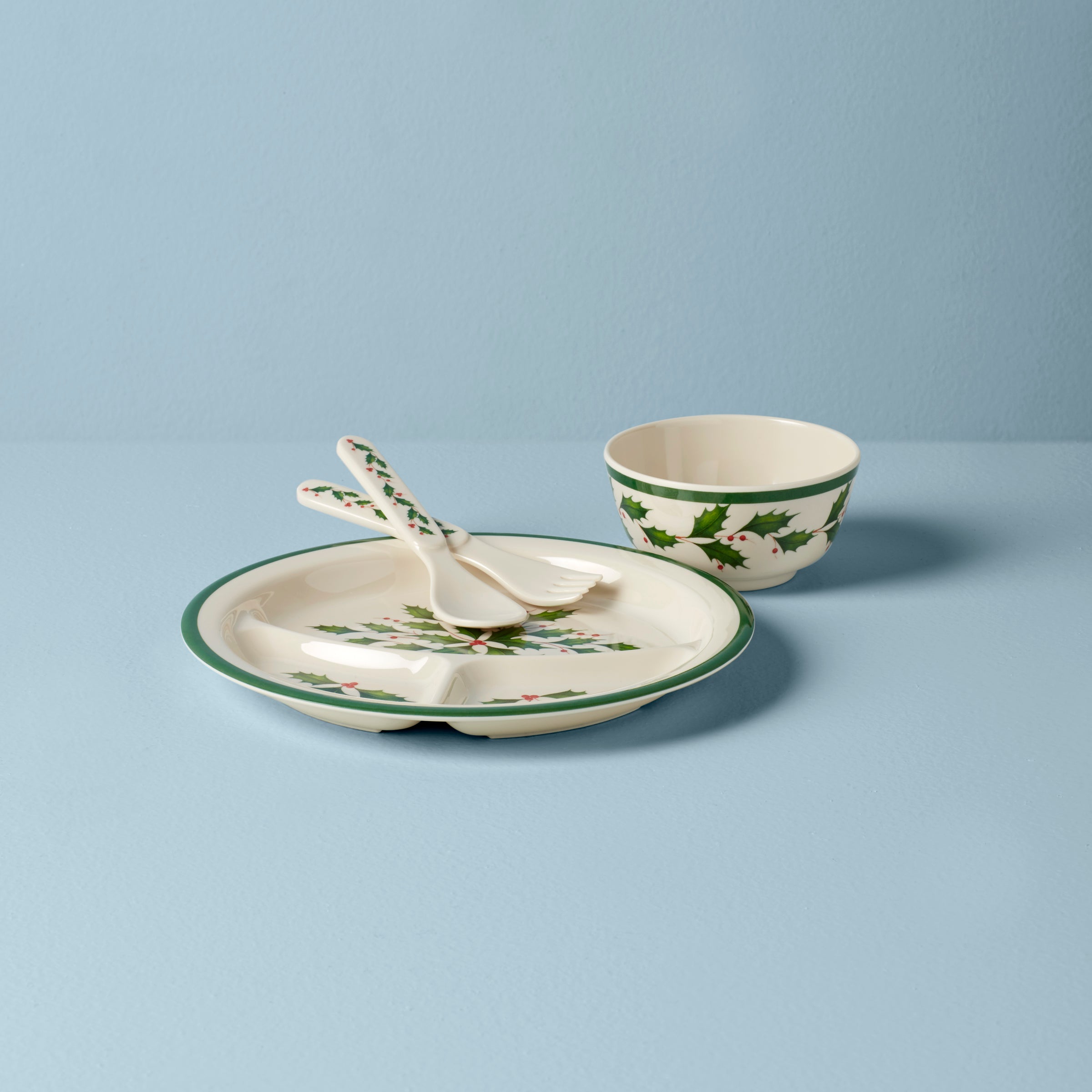 Christmas Kids' 4-Piece Dinner Set | Holiday™ Melamine Tableware