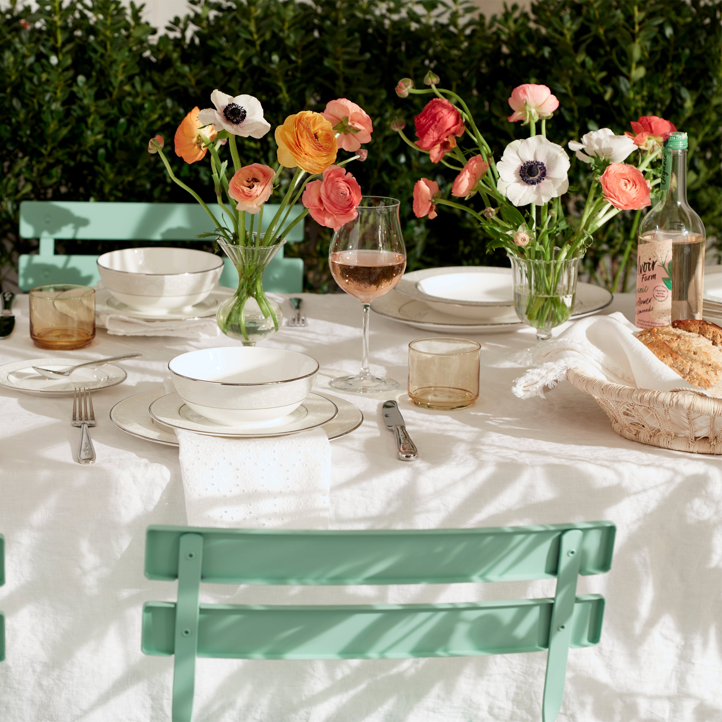 Opal Innocence Bone China Place Setting | 5-Piece Dishwasher-Safe