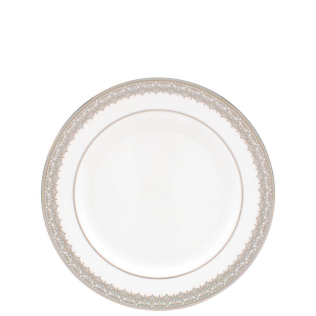 Elegant Bone China Bread Plate with Lace Motif | Lace Couture