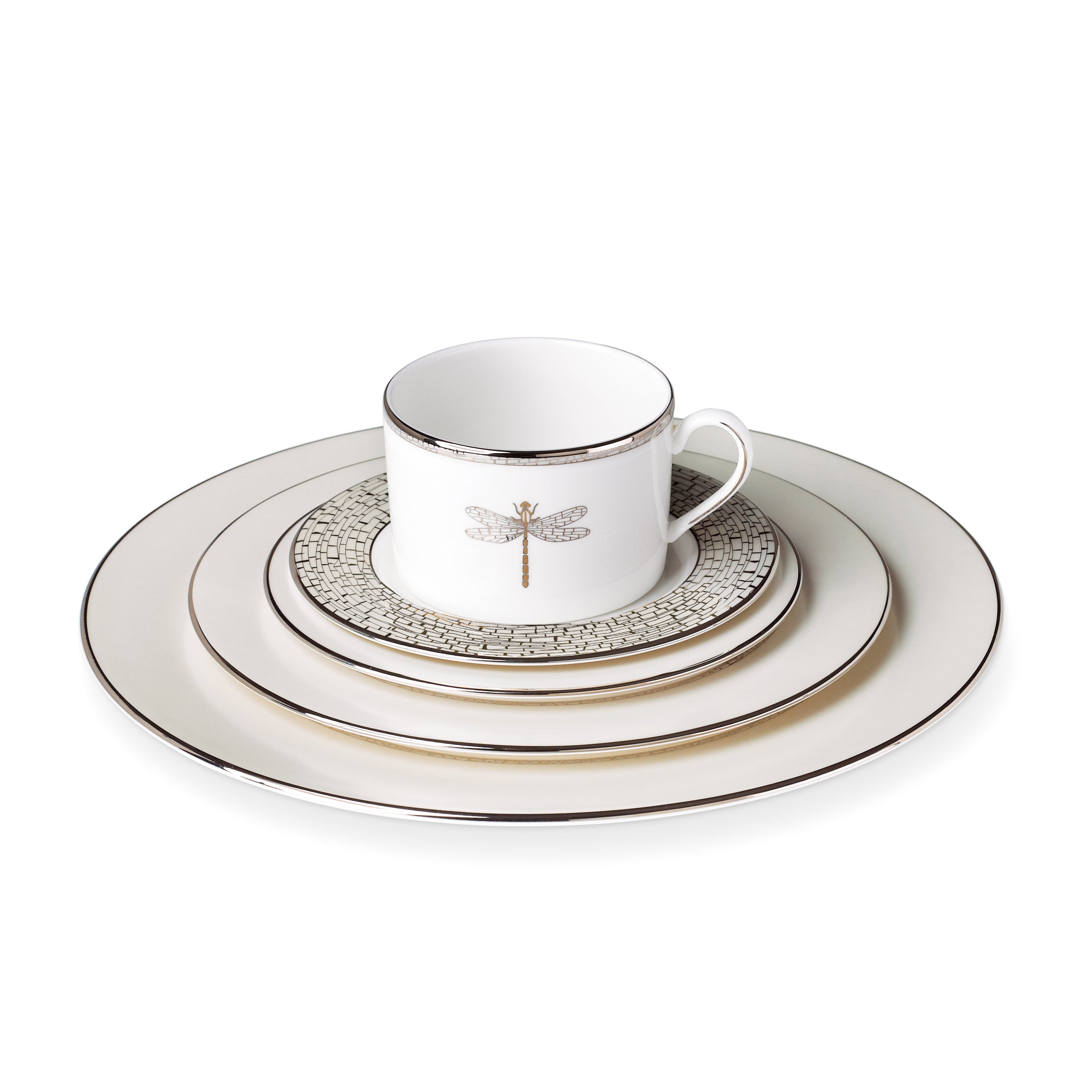 Whimsical Dragonfly 5-Piece Place Setting | June Lane