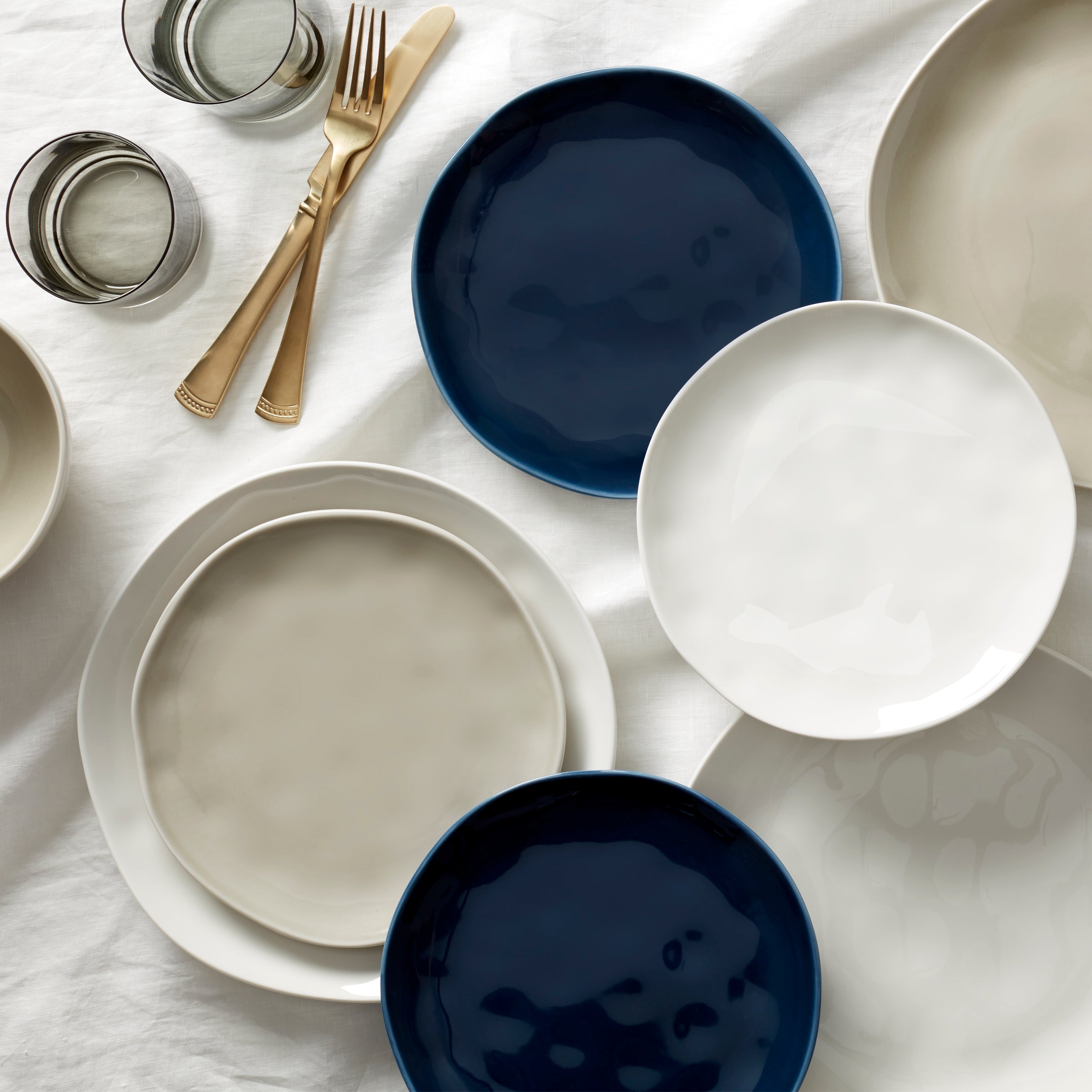Blue Dinner Plates Set of 4 | Bay Colors