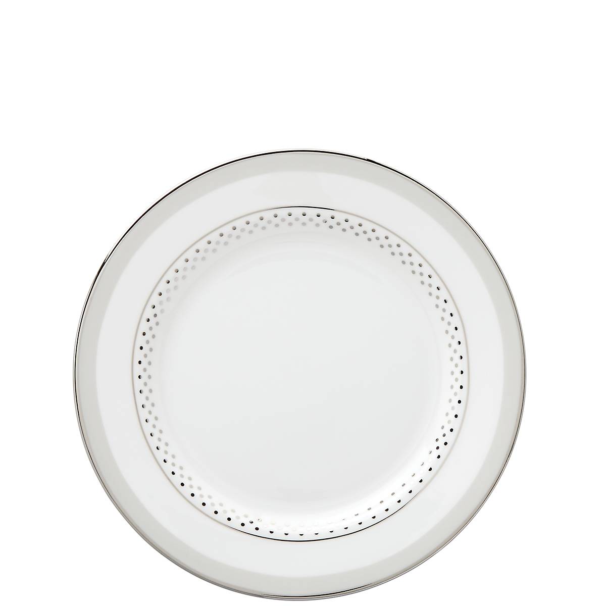Elegant Bread & Butter Plate with Platinum Trim | Whitaker Street