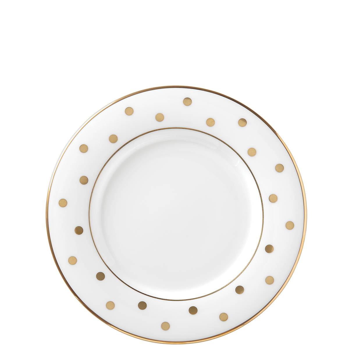 Polka Dot Gold Bone China Saucer | Kate Spade New York