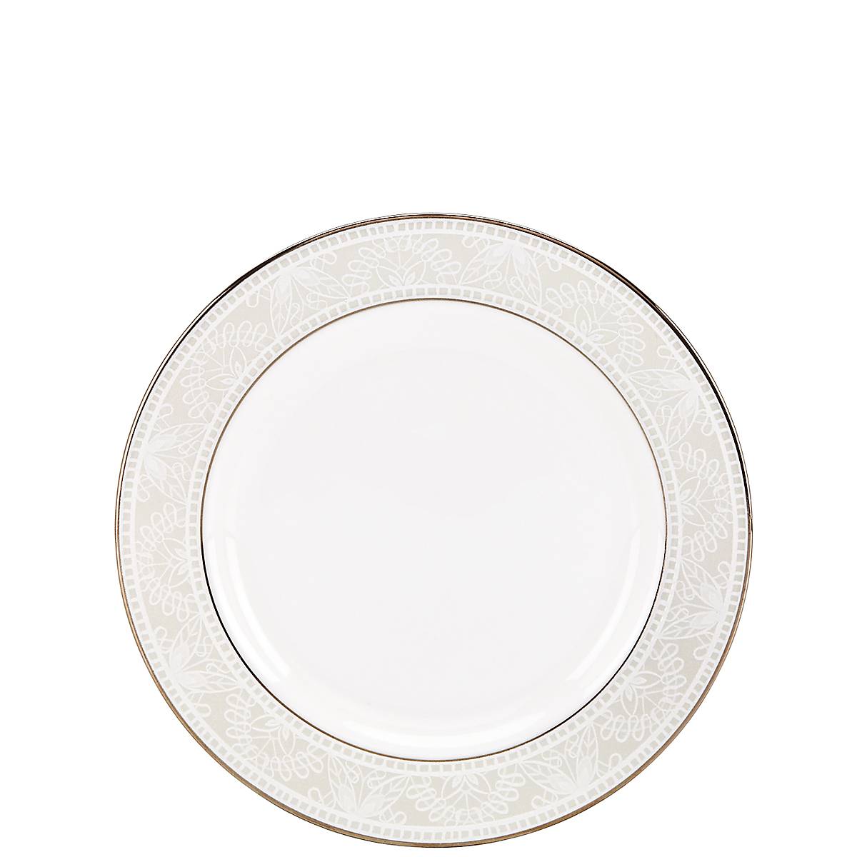 Elegant Bone China Bread Plate with Chantilly Lace Design | Chapel Hill