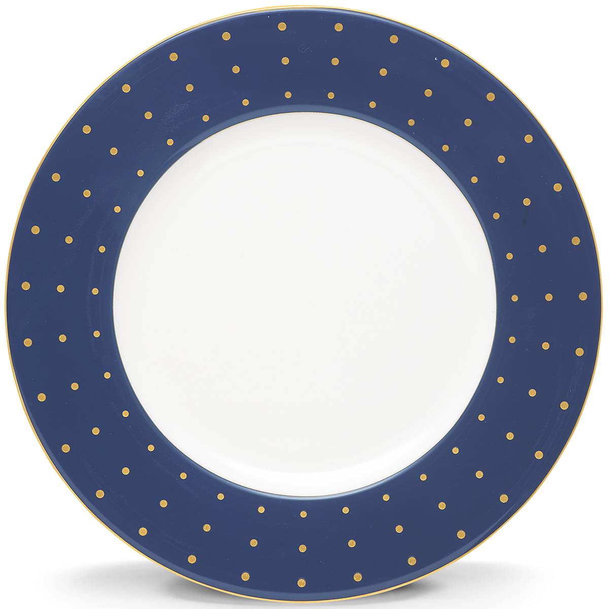 Navy & Gold Polka Dot Accent Plate | Allison Avenue by kate spade