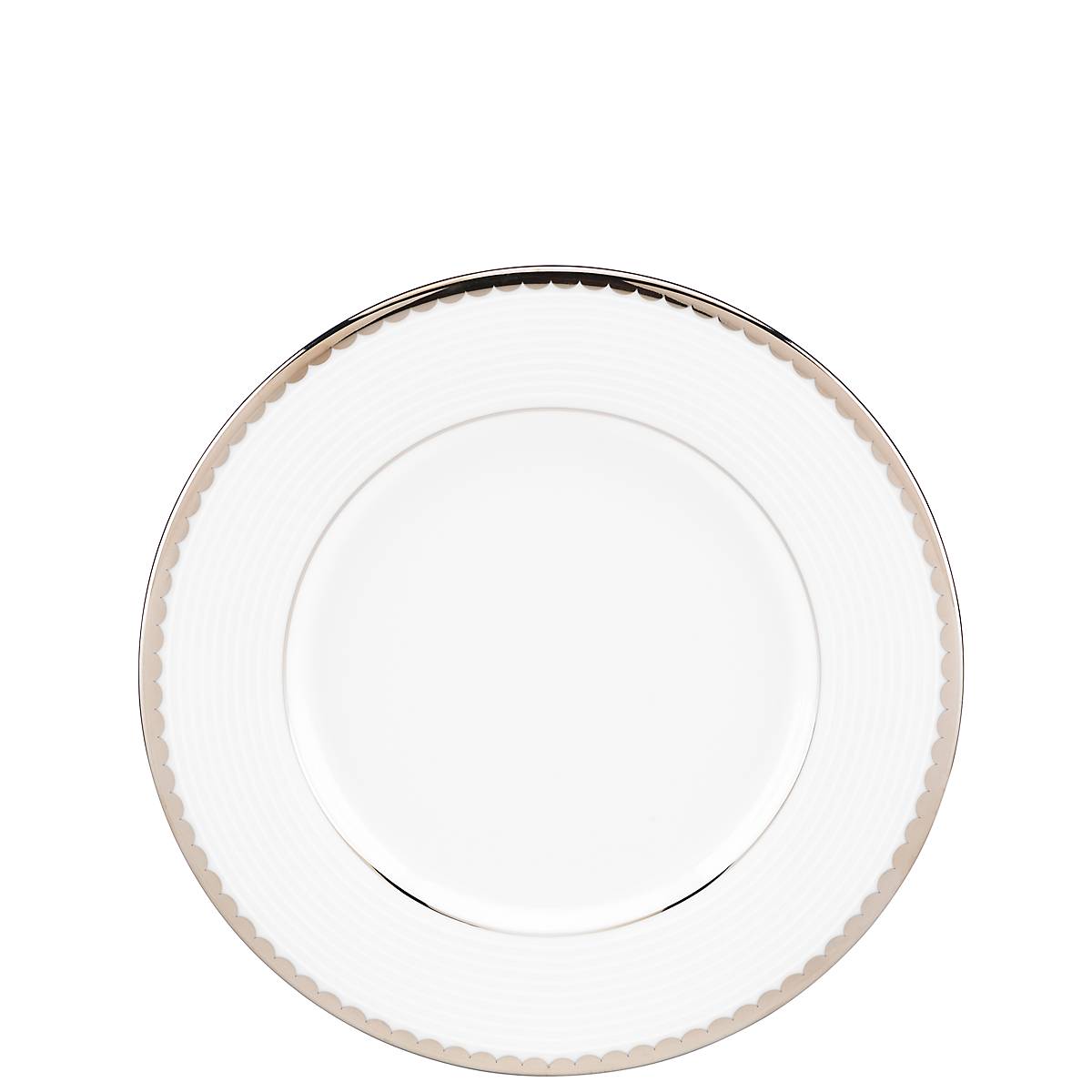 Elegant Bone China Saucer with Platinum Accents | Sugar Pointe Collection