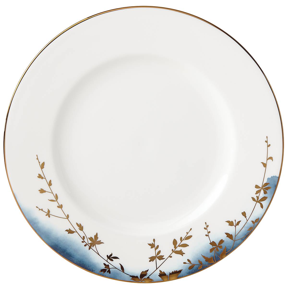 Wildflower Gold Leaf Dinner Plate | Microwave & Dishwasher Safe | Highgrove Park