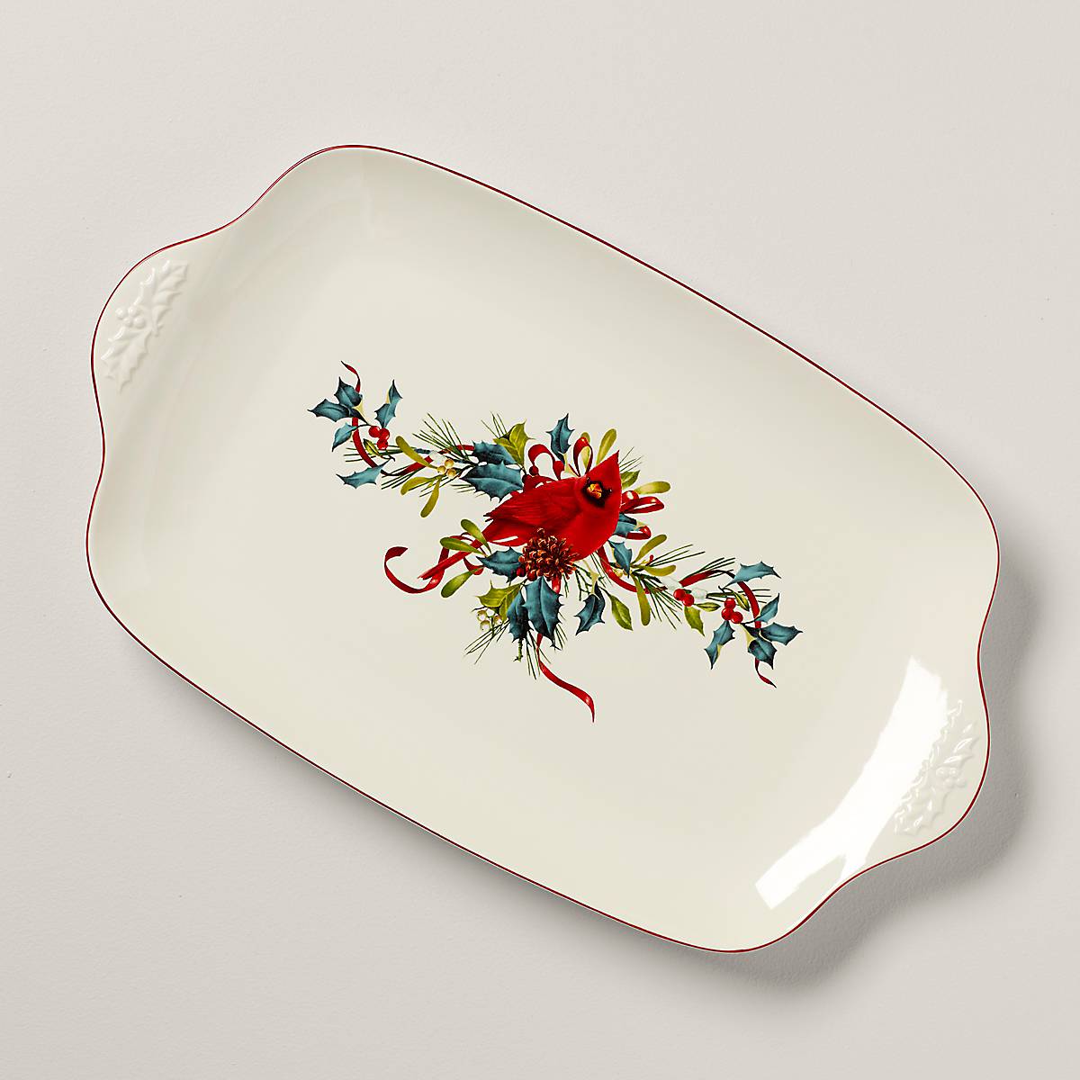 Oversized Holiday Platter for Roasts & Main Dishes | Winter Greetings