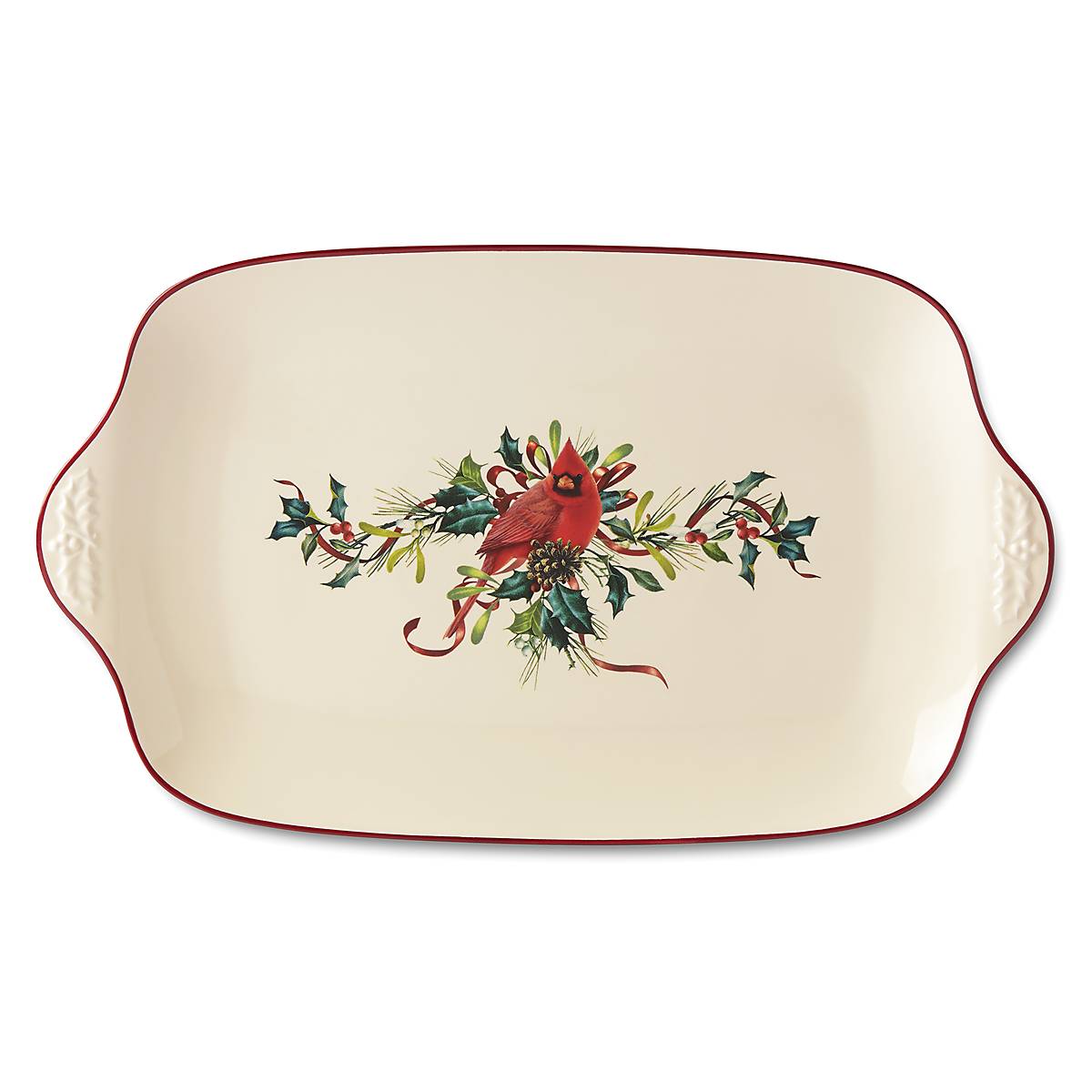 Oversized Holiday Platter for Roasts & Main Dishes | Winter Greetings