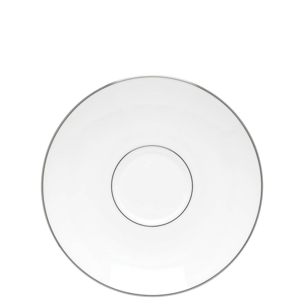 Platinum Trim Bone China Saucer | Microwave & Dishwasher Safe | Continental Dining
