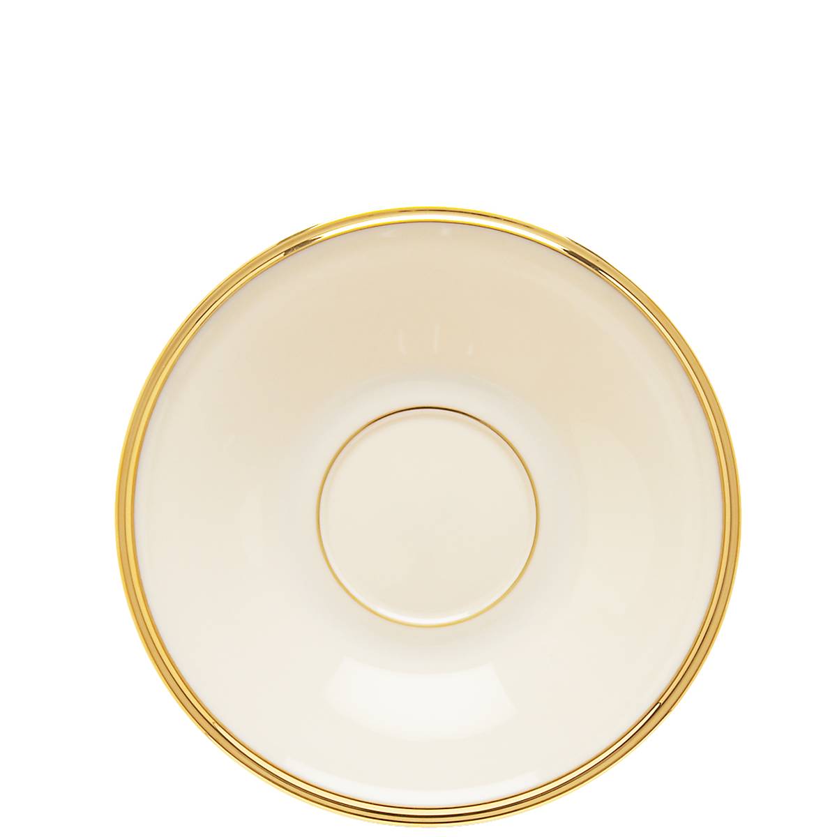 Elegant Bone China Tea Saucer with 24K Gold Accents | Eternal Collection