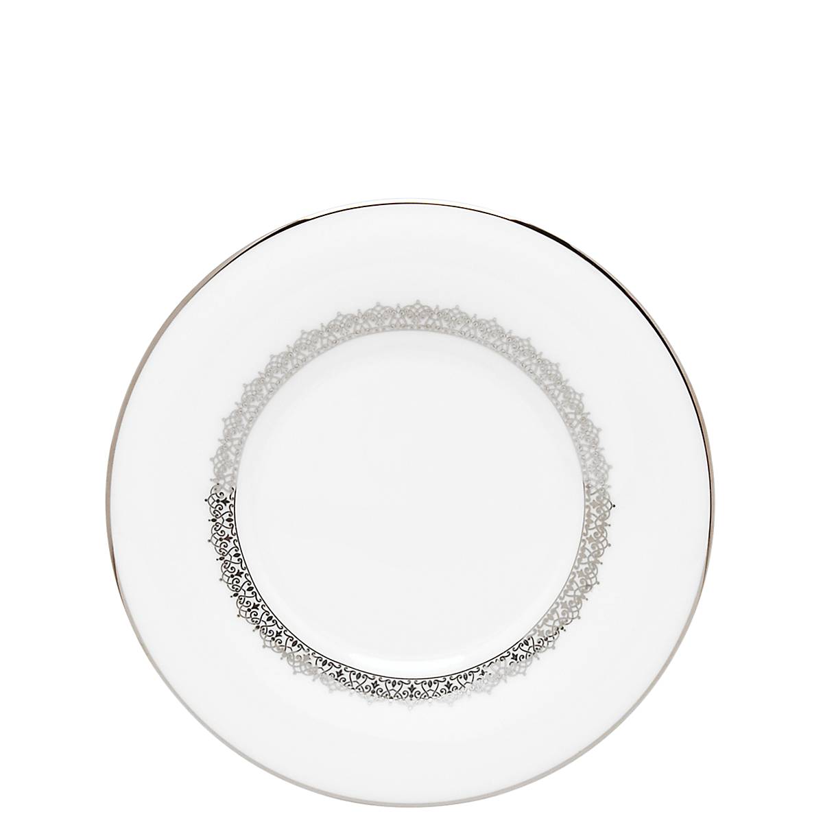 Elegant Bone China Saucer with Lace Motif | Lace Couture