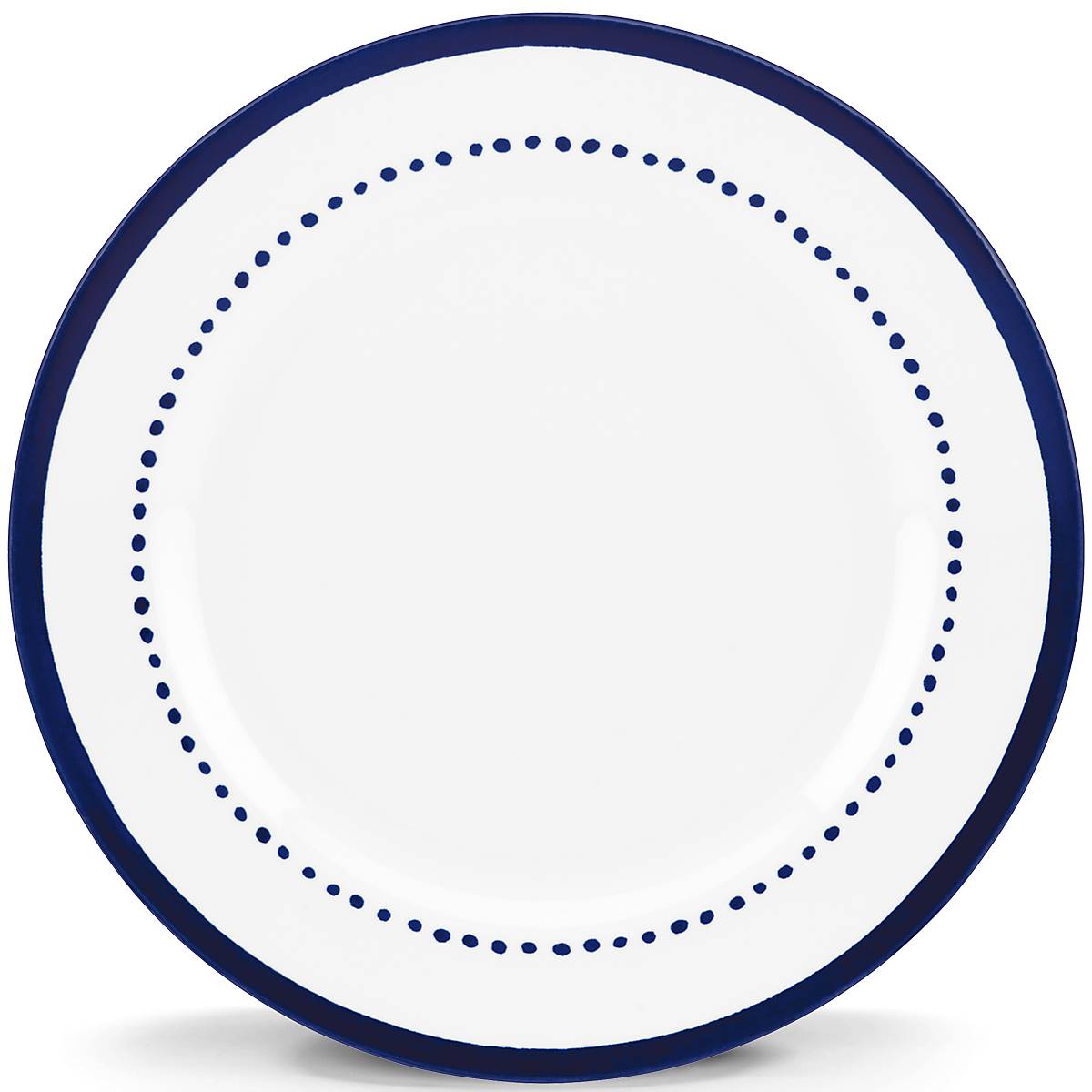 Blue Accented Dinner Plate | Microwave & Dishwasher Safe | Charlotte Street West