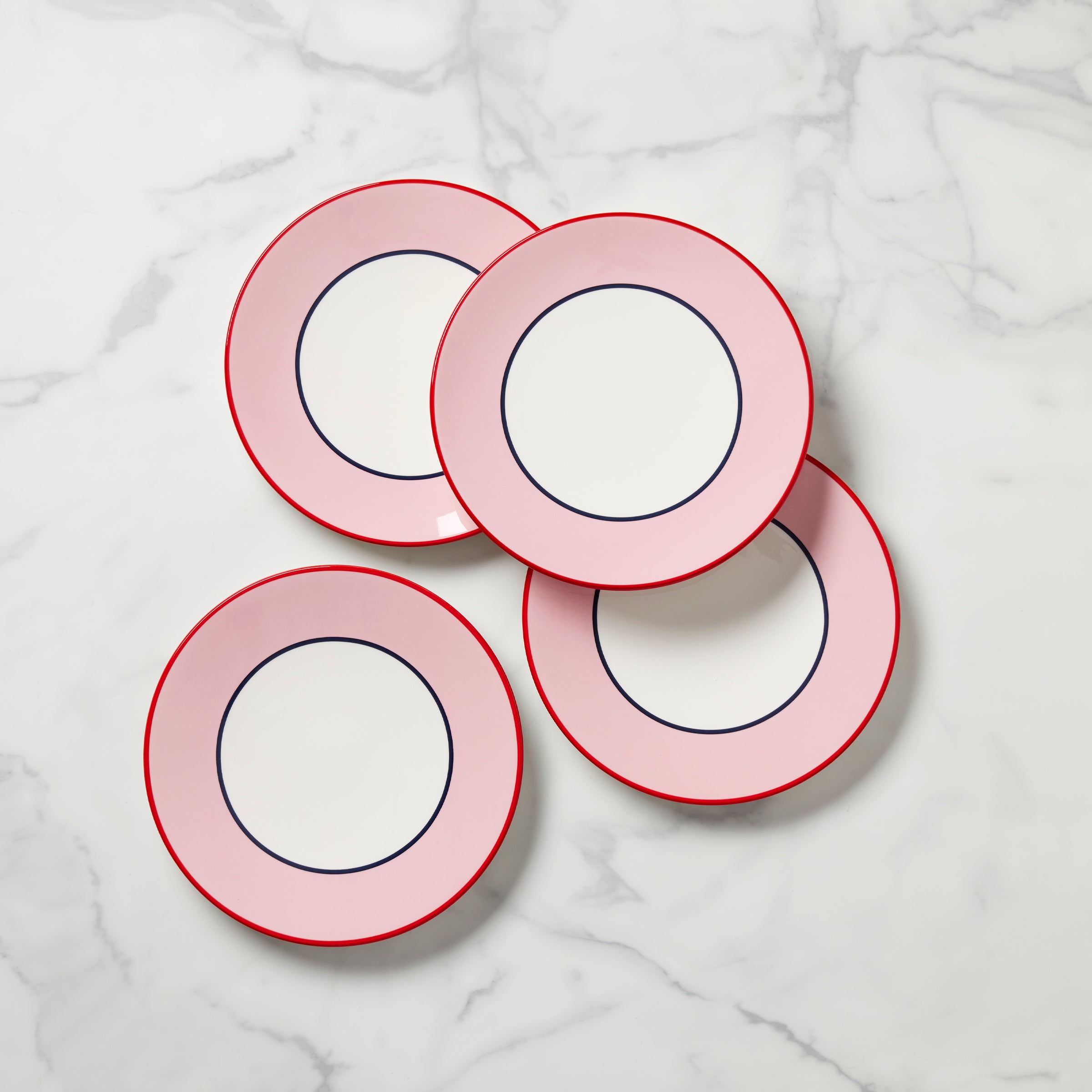 Sophisticated Accent Plates Set of 4 - Pink & Blue | Kate Spade