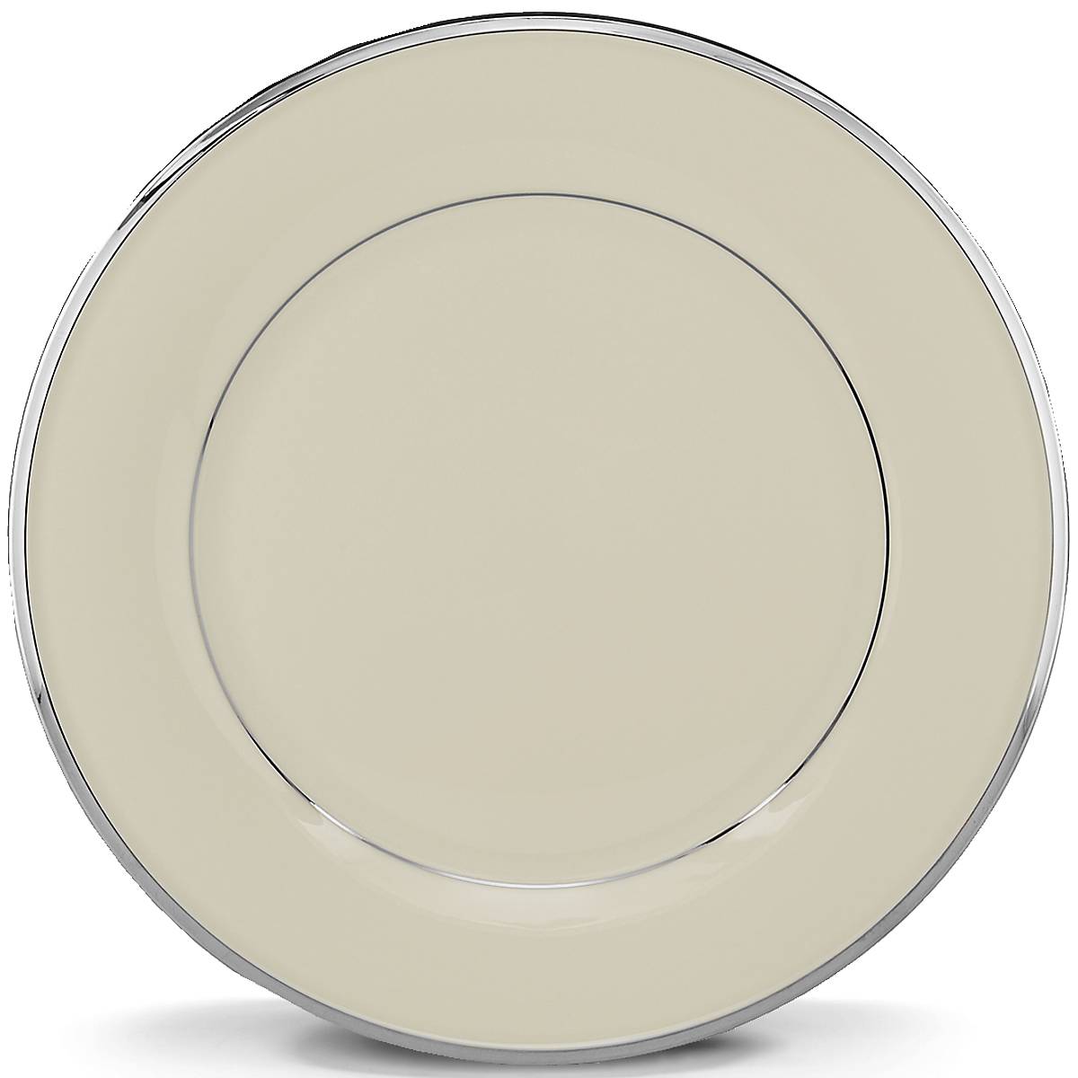 Elegant Porcelain Dinner Plate with Platinum Band | Lenox Solitaire
