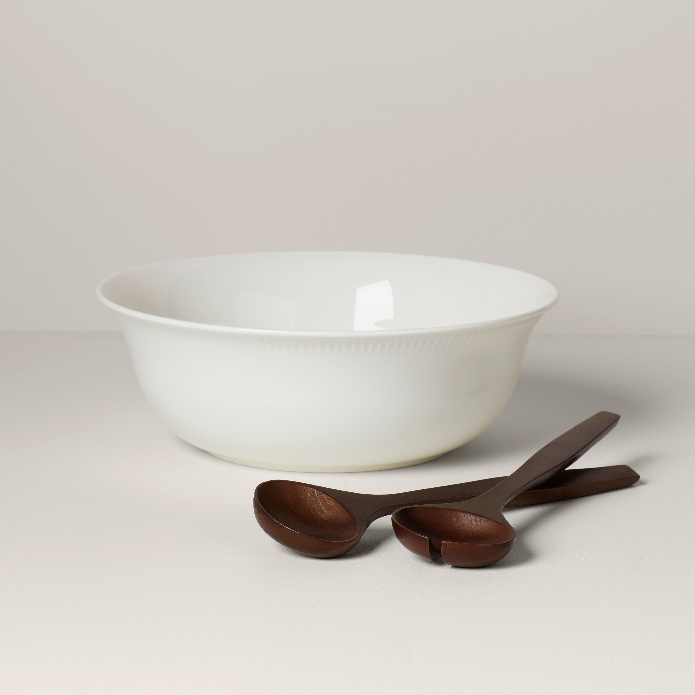 Porcelain Salad Bowl & Server Set for Hosting | Profile Collection